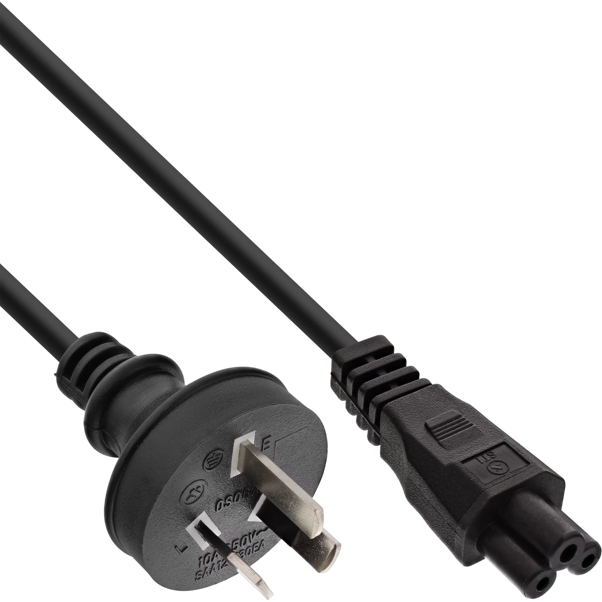 InLine Netzkabel für Notebook, Australien, 3pol Kupplung, 2m
