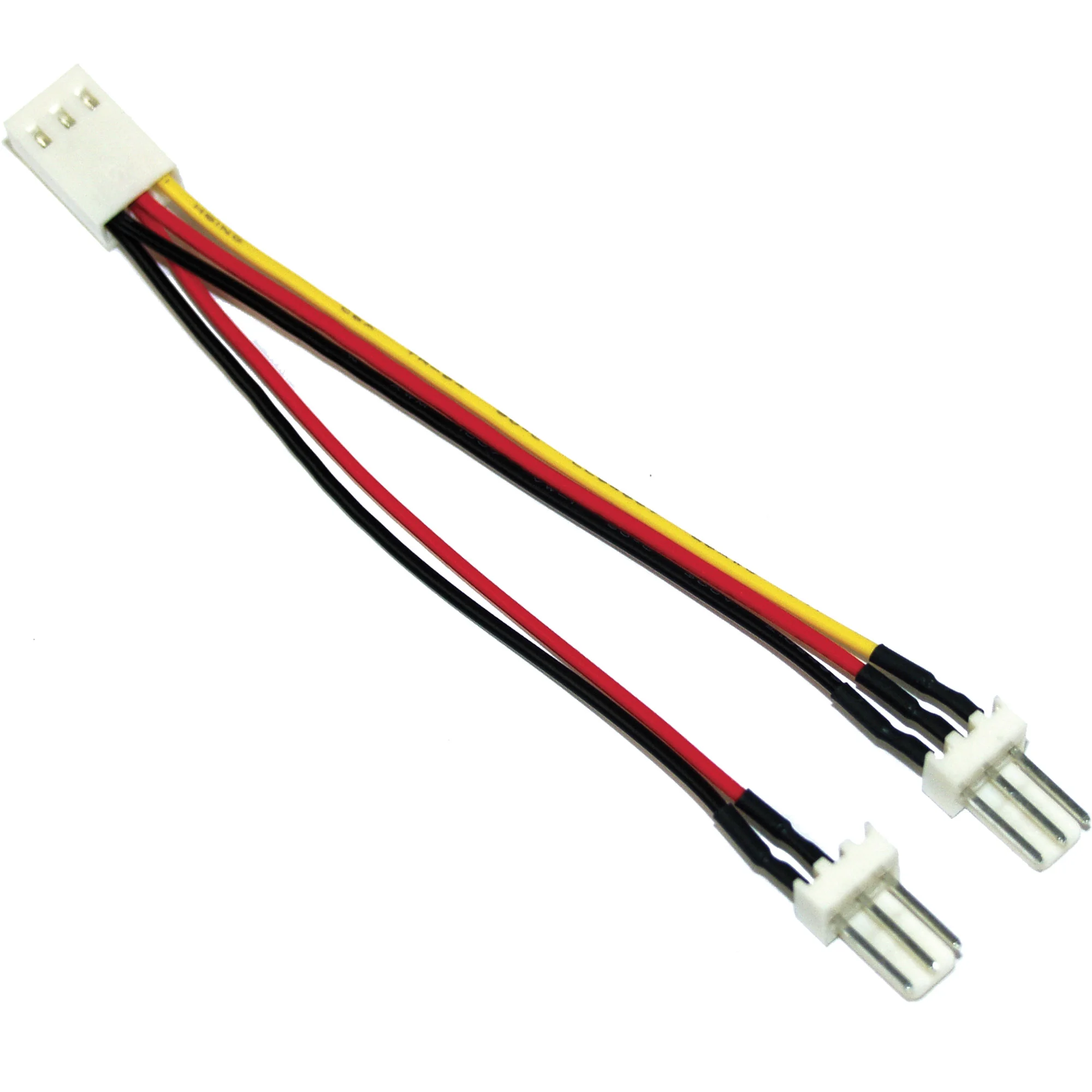 InLine Lüfter Adapterkabel, 3pol Molex BU an 2x 3pol Molex ST, 100er Pack