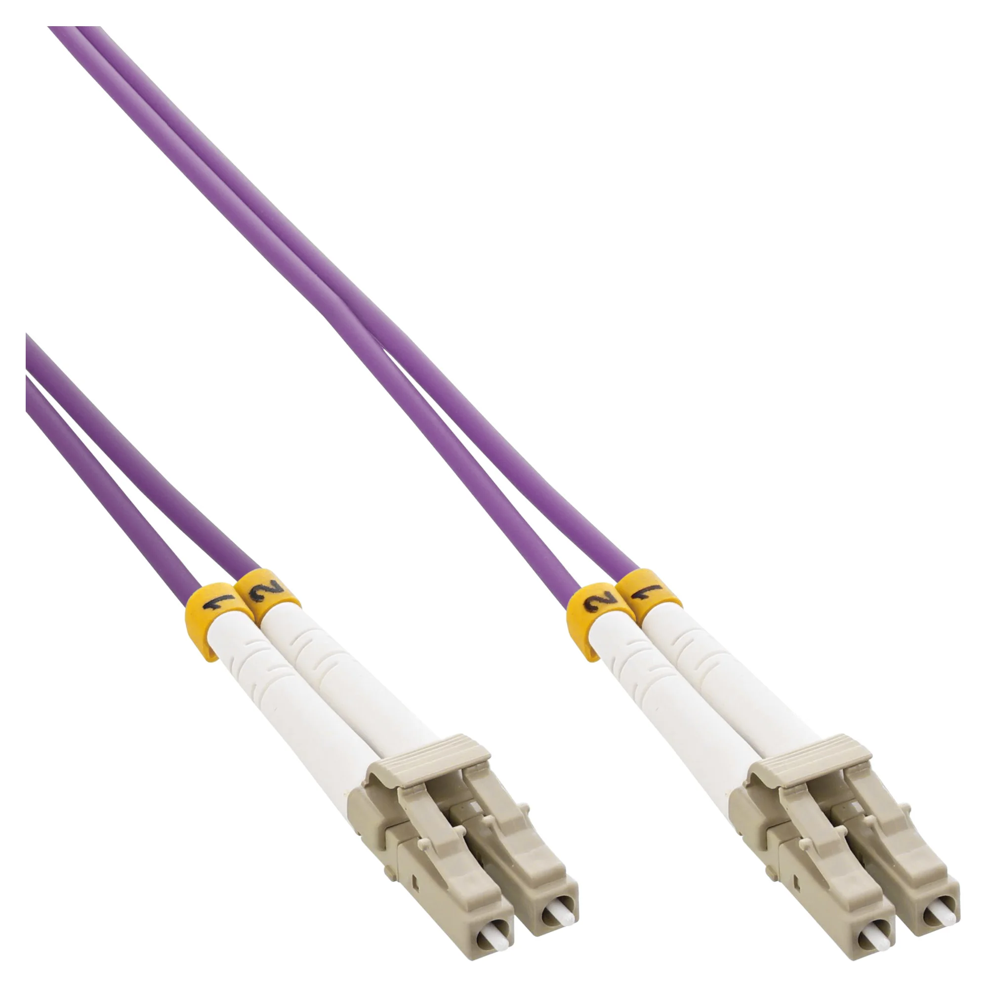 InLine LWL Duplex Kabel, LC/LC, 50/125µm, OM4, 2m