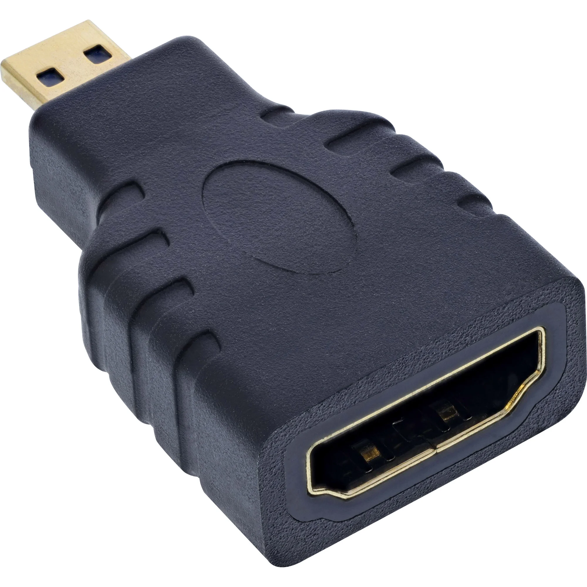 InLine HDMI Adapter, HDMI A Buchse auf Micro HDMI D Stecker, 4K/60Hz