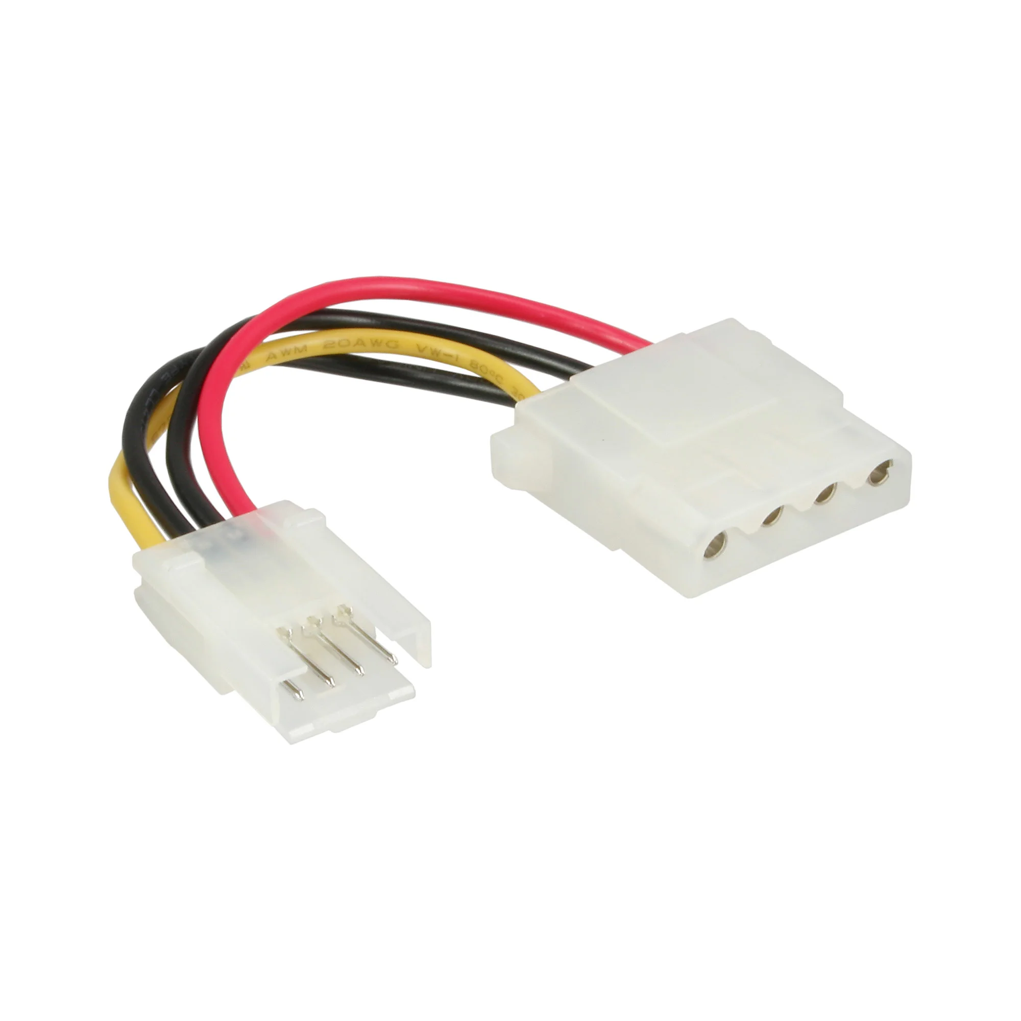 InLine Stromadapter, 8,89cm (3,5") Buchse zu 13,34cm (5,25") Stecker, 0,06m