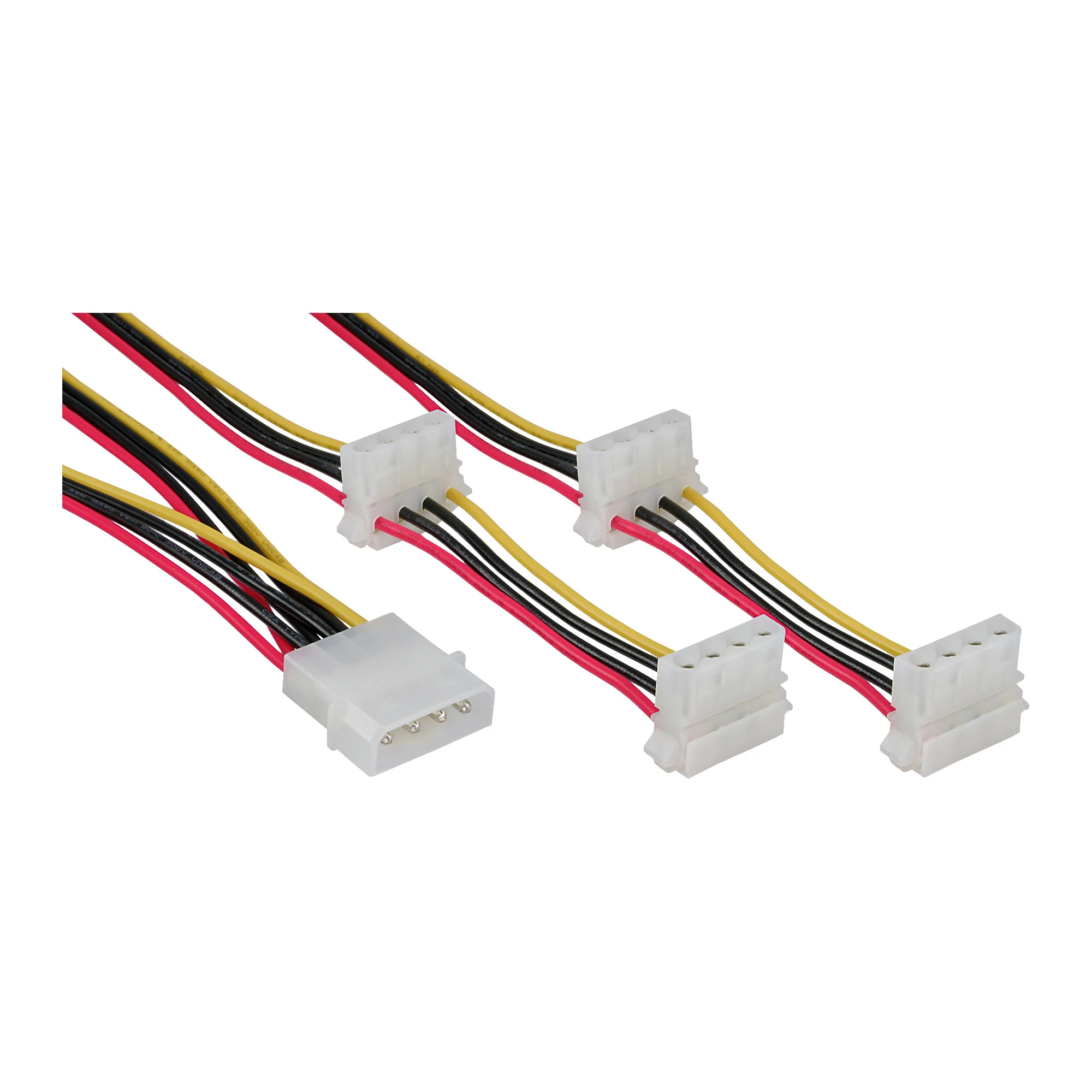 InLine Strom Y-Kabel intern, 1x 13,34cm (5,25") an 4x 13,34cm (5,25")