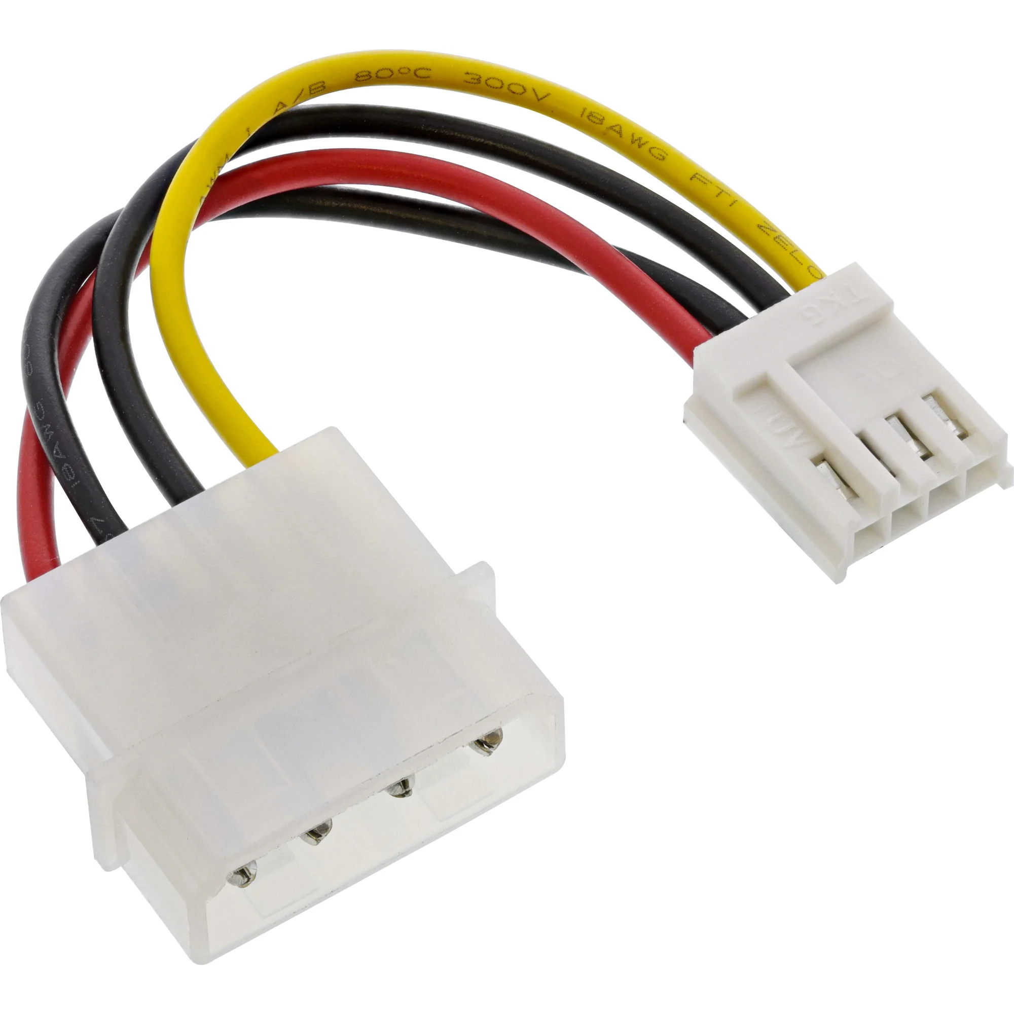 InLine Stromadapter, 13,34cm (5,25") Buchse zu 8,89cm (3,5") Stecker, 0,06m