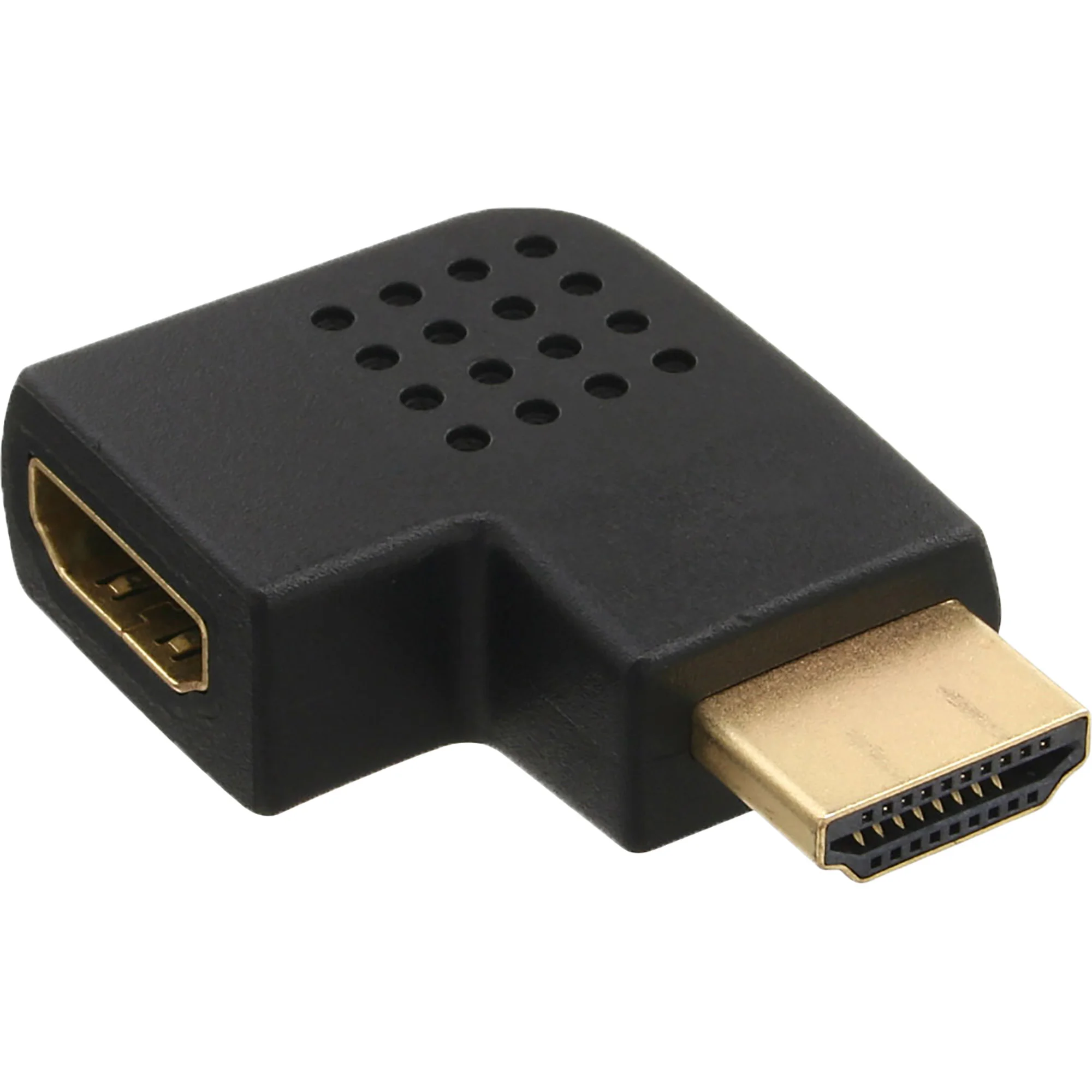 InLine HDMI Adapter, Stecker / Buchse, seitlich links gewinkelt, 4K2K