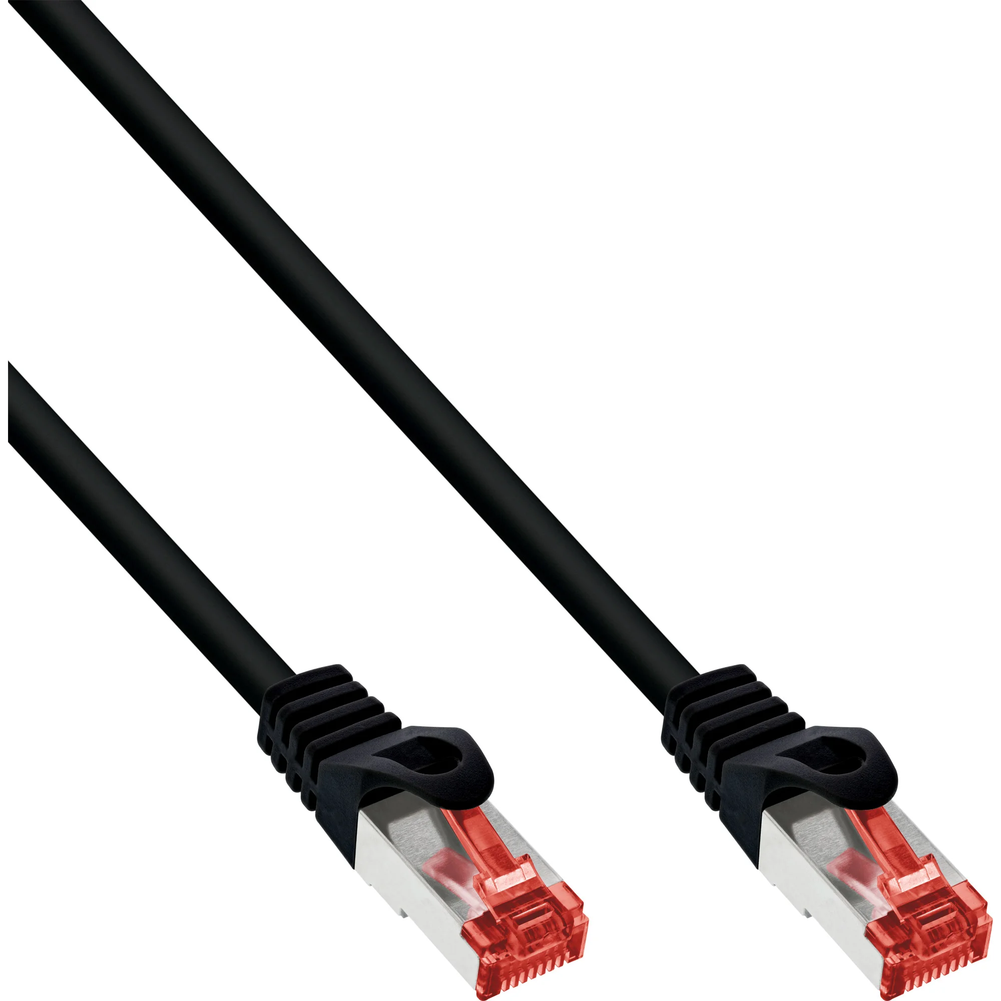 InLine Patchkabel, S/FTP (PiMf), Cat.6, halogenfrei, Kupfer, schwarz, 7,5m