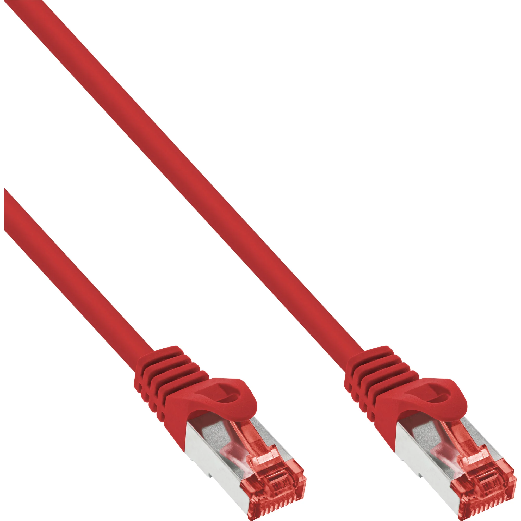 InLine Patchkabel, S/FTP (PiMf), Cat.6, halogenfrei, Kupfer, rot, 7,5m