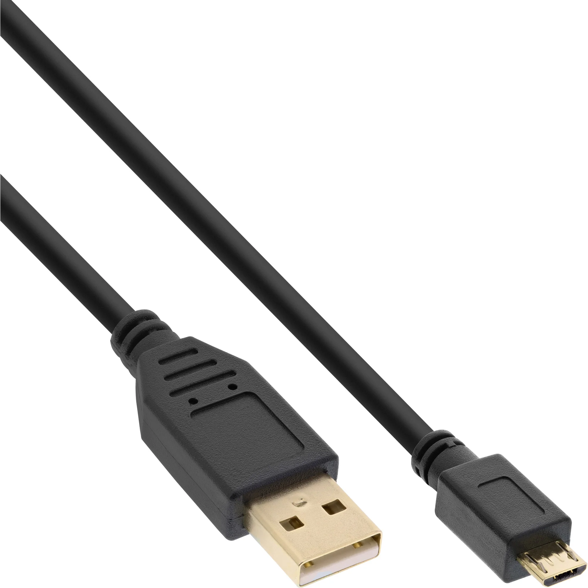 InLine Micro-USB 2.0 Kabel, USB-A ST an Micro-B ST, vergoldete Kontakte, 5m