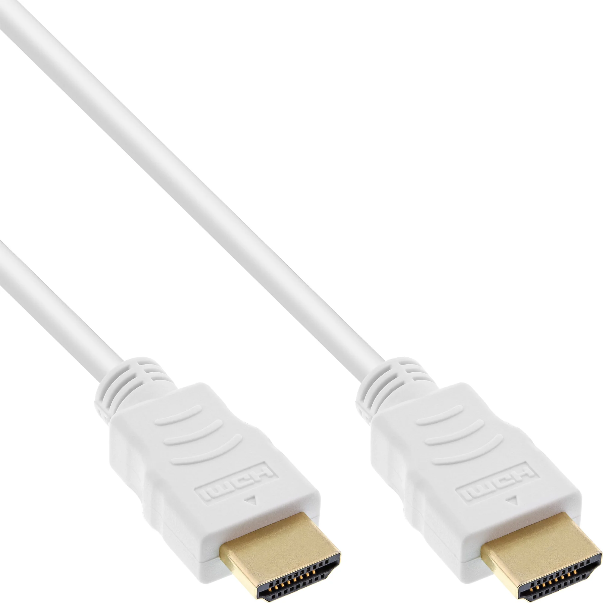 InLine HDMI-High Speed Kabel mit Eth., Premium, ST / ST, weiß / gold, 1,5m