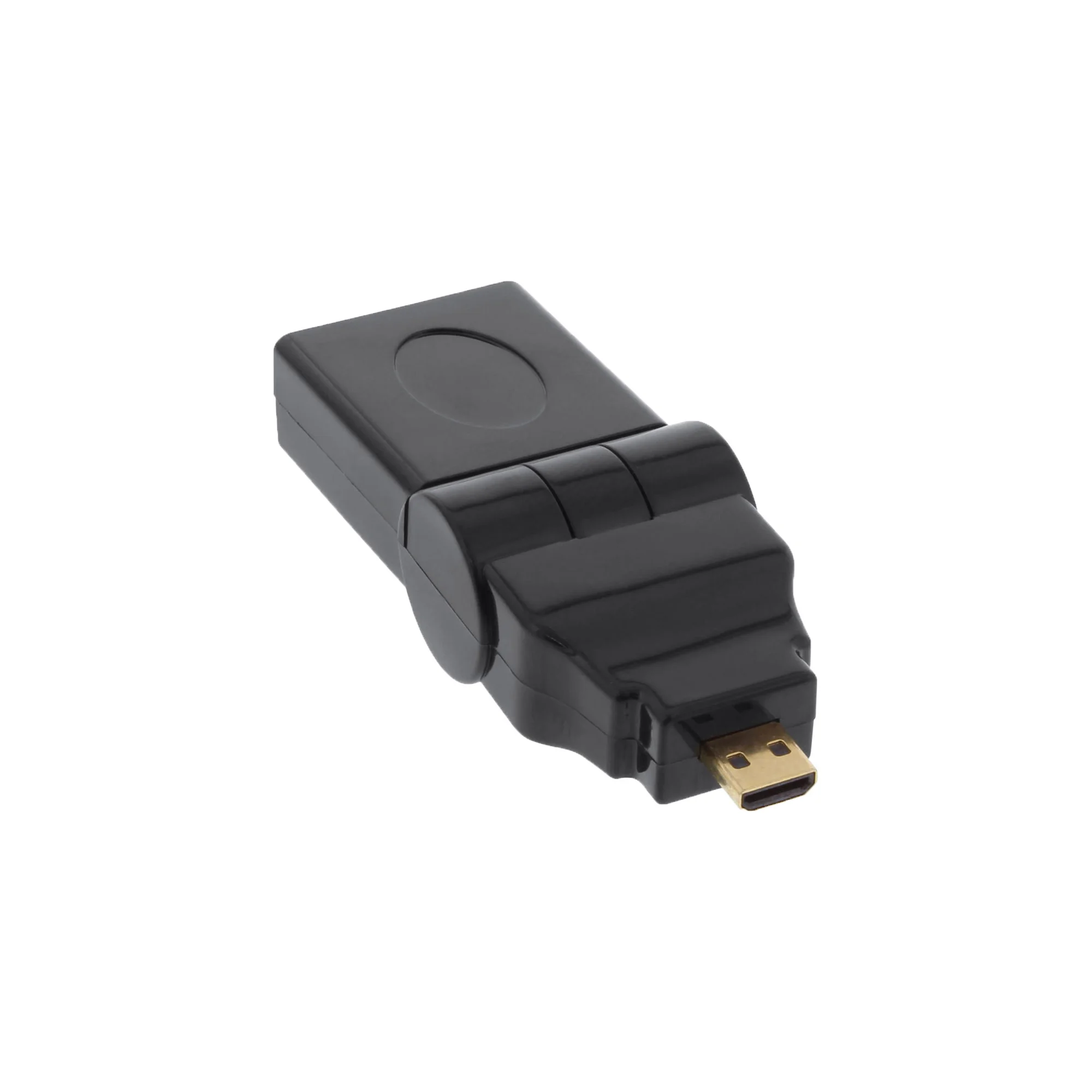 InLine HDMI Adapter, HDMI A Buchse auf Micro HDMI D Stecker, flexibel, 4K2K
