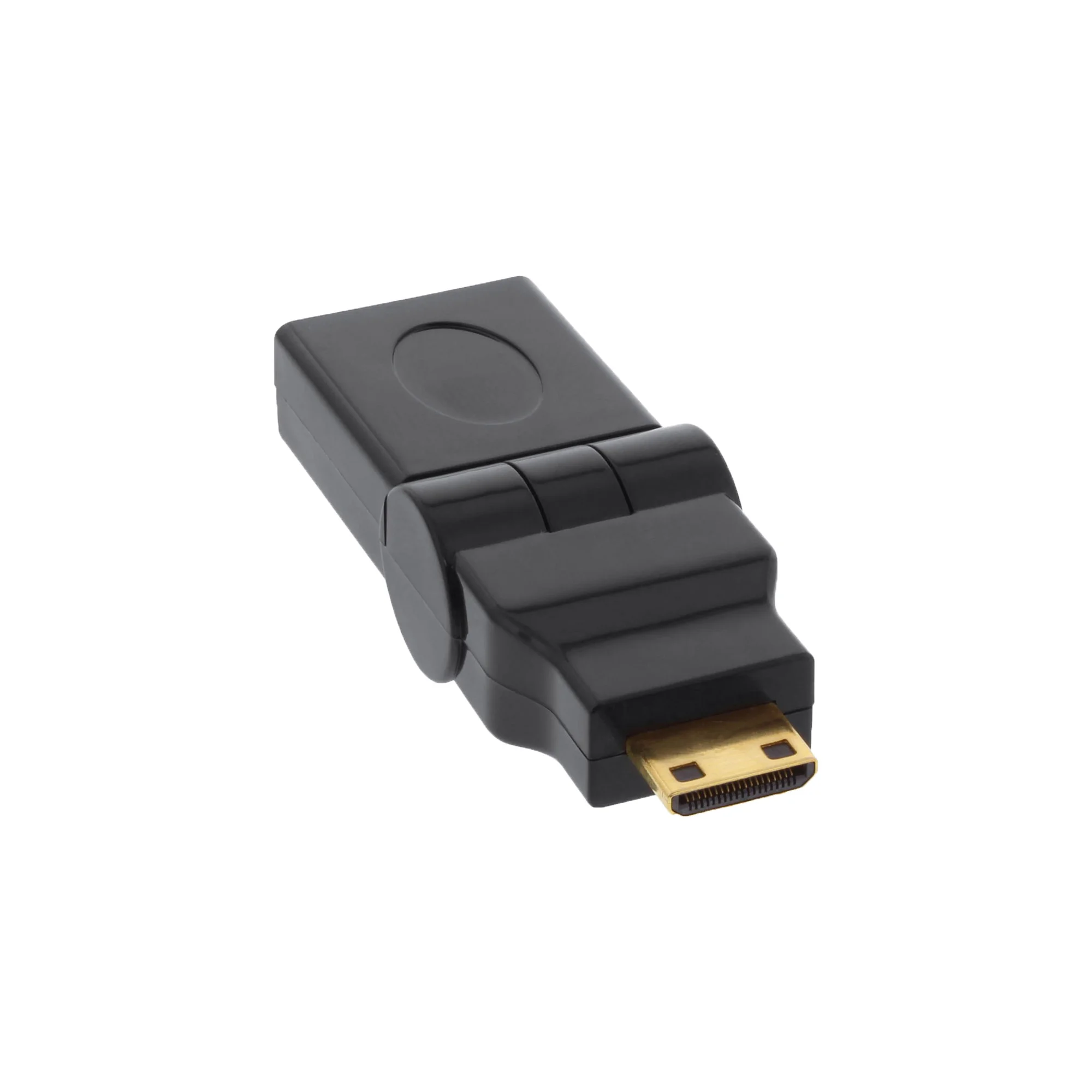 InLine HDMI Adapter, HDMI A Buchse auf Mini HDMI C Stecker, flexibel, 4K2K