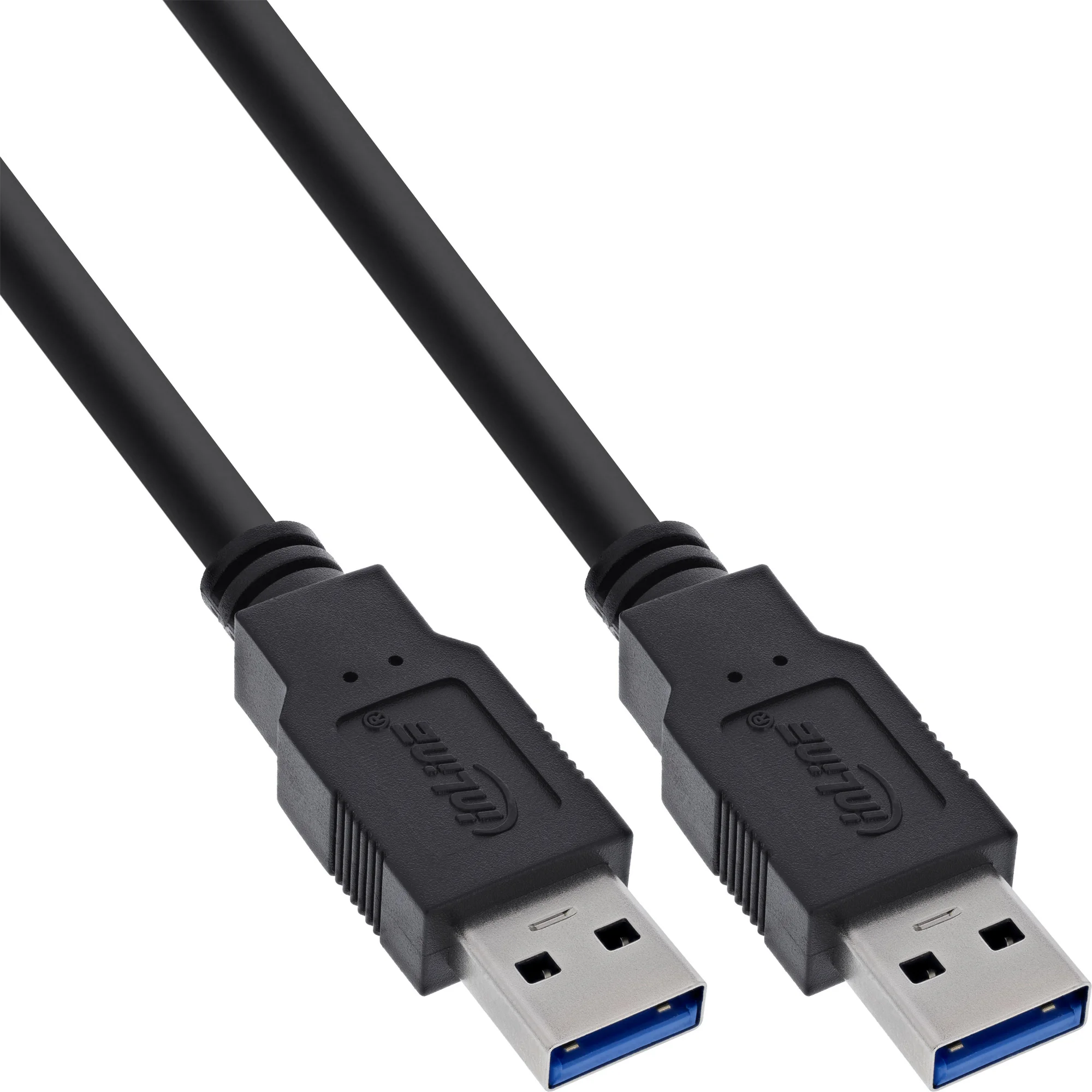InLine USB 3.2 Gen.1 Kabel, A an A, schwarz, 3m
