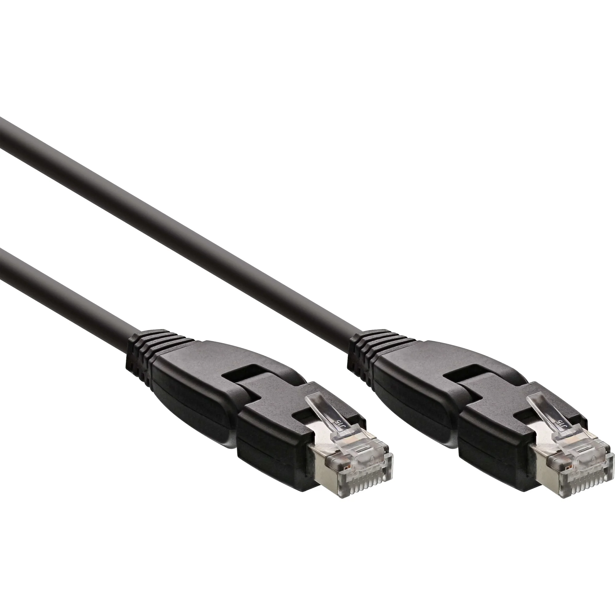 InLine Patchkabel 180°, S/FTP (PiMf), Cat.6A, halogenfrei, 1m