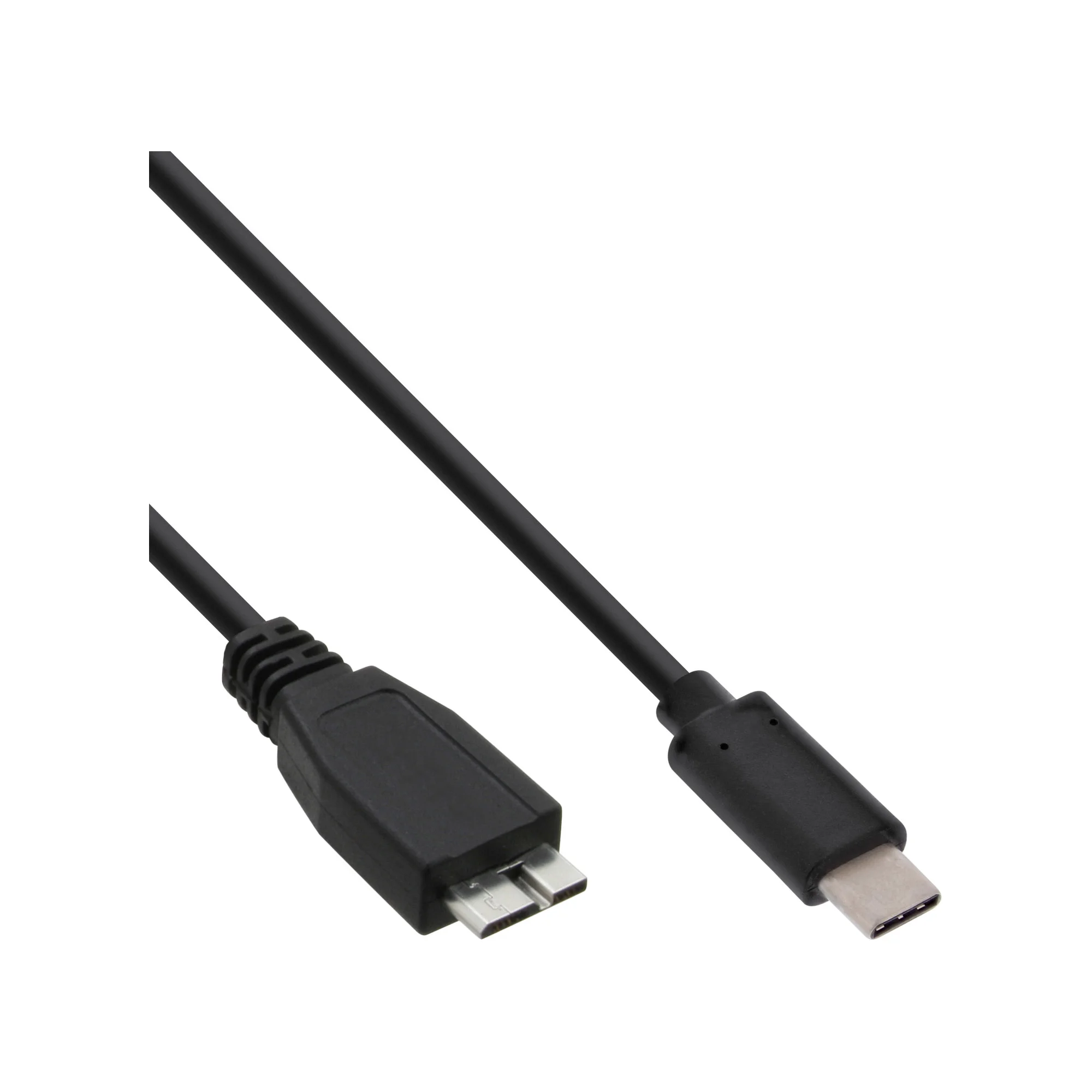 InLine USB 3.2 Gen.1x2 Kabel, USB-C Stecker an Micro-B Stecker, schwarz, 2m
