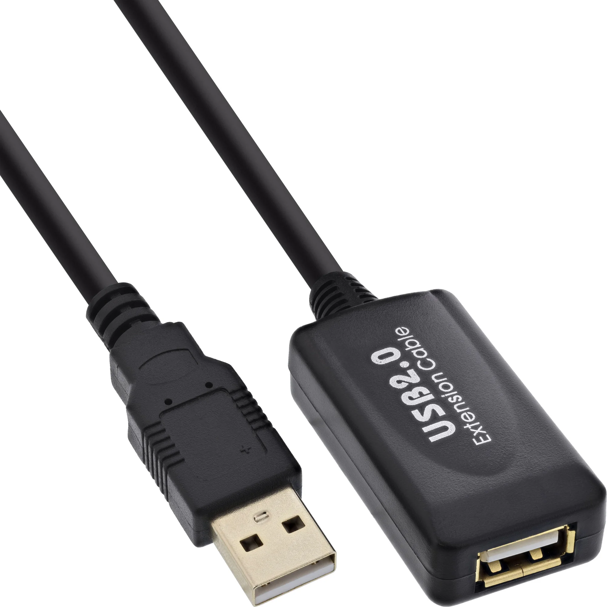 InLine USB 2.0 Aktiv-Verl., mit Signalverstärkung "Repeater", ST A / BU A, 5m