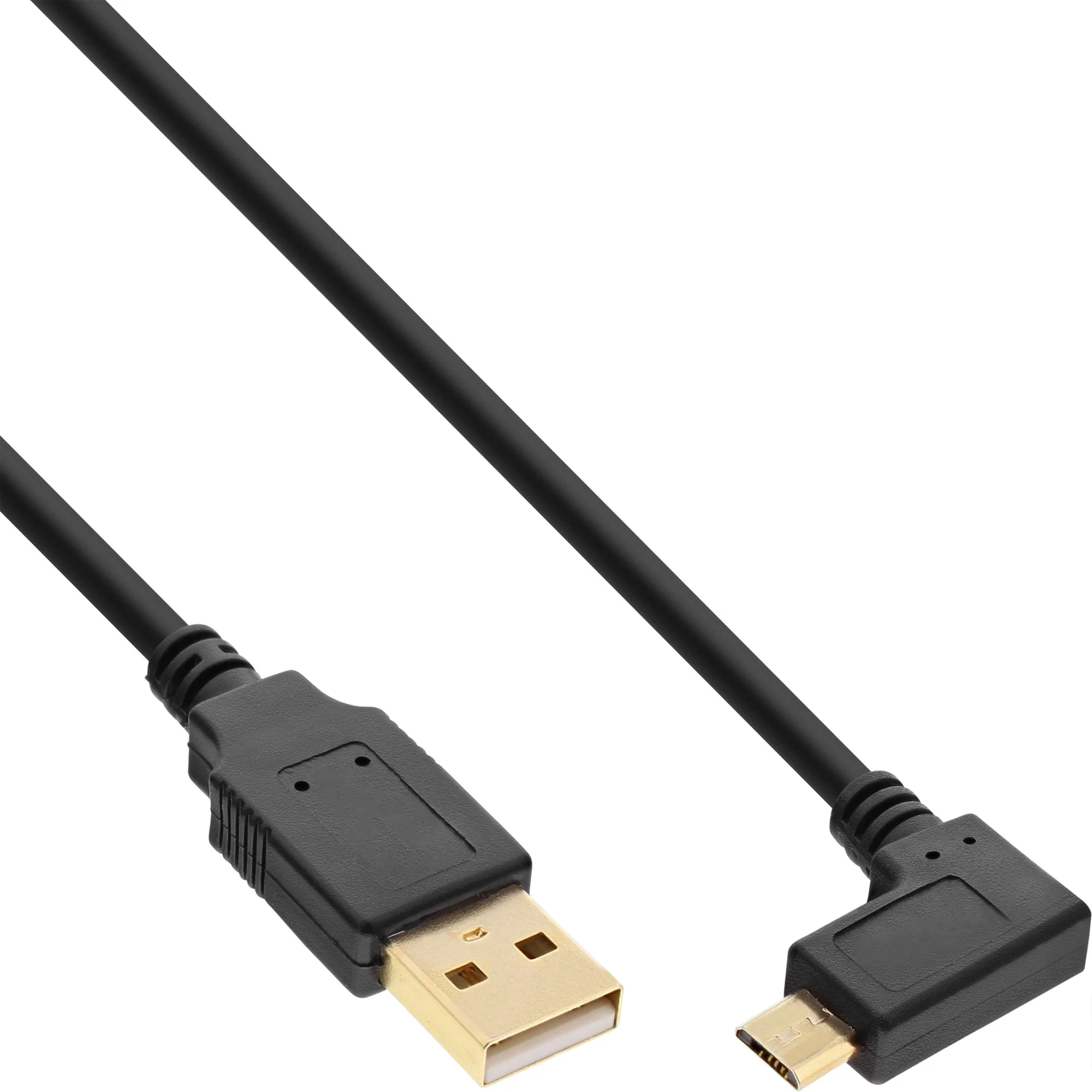 InLine Micro-USB 2.0 Kabel, USB-A ST/Micro-B ST gew., vergoldete Kontakte, 1m