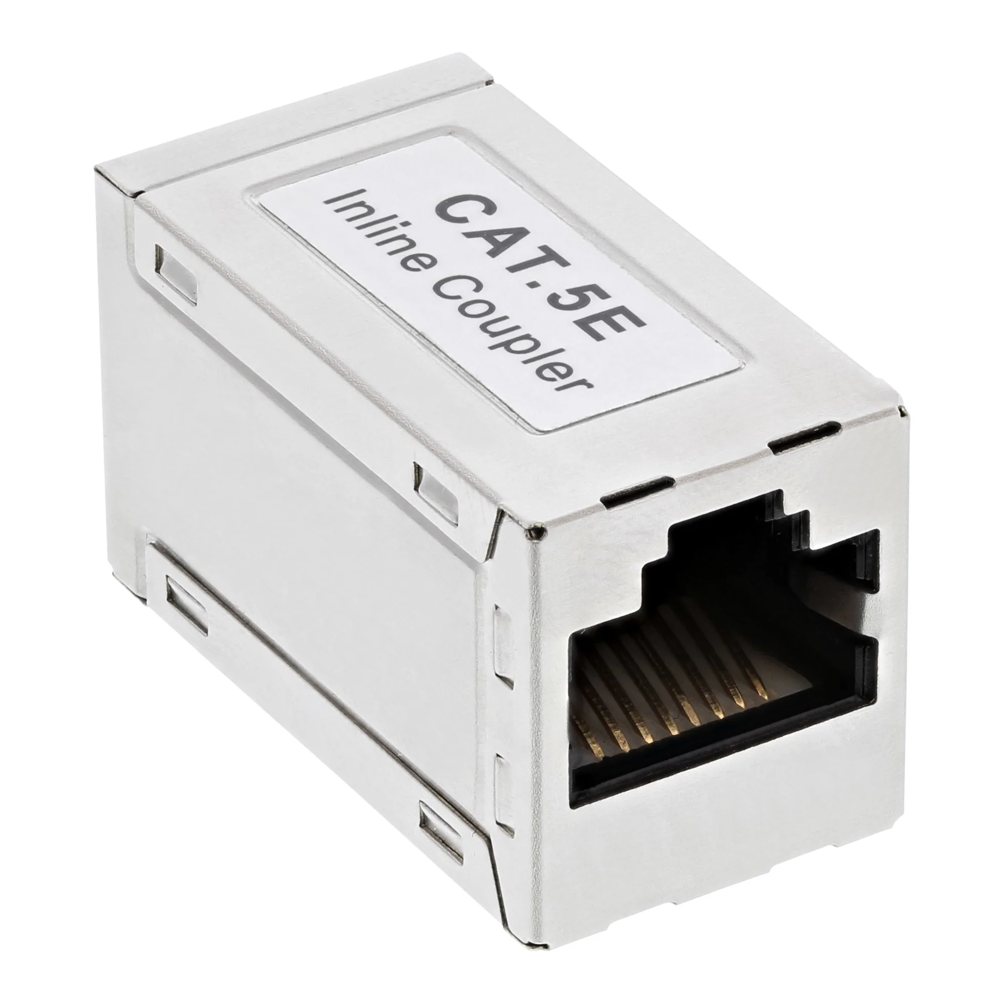 InLine Patchkabelkupplung Metall Cat.5e, 2x RJ45 Buchse, geschirmt