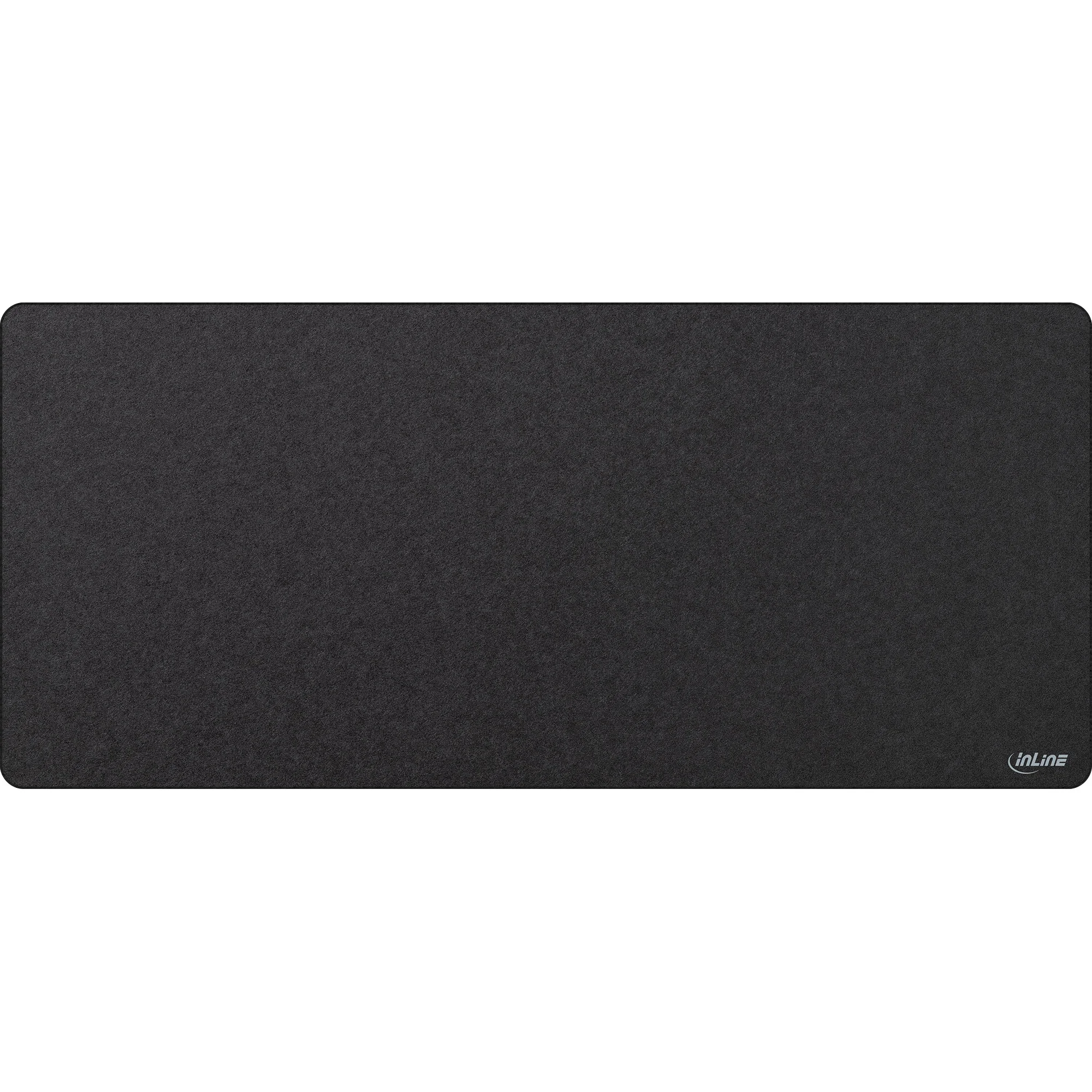 InLine Maus-Pad XL Schreibtischunterlage, schwarz, 900x400x2mm