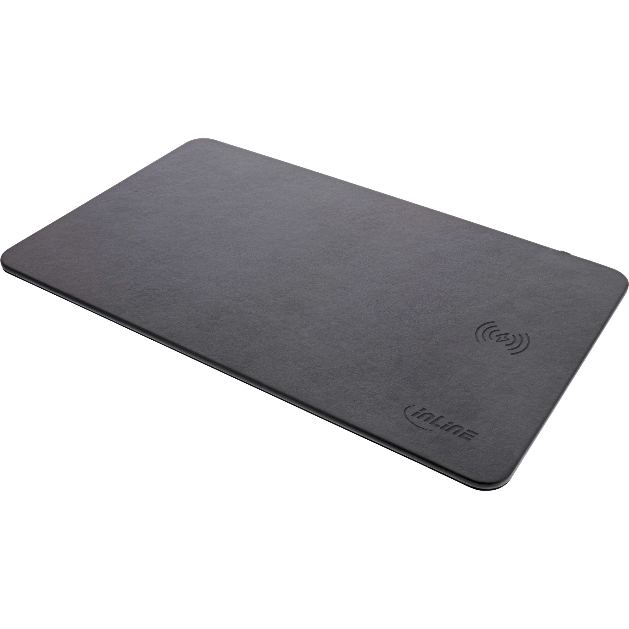 InLine Maus-Pad, Wireless Charging, 370x225x7mm, schwarz