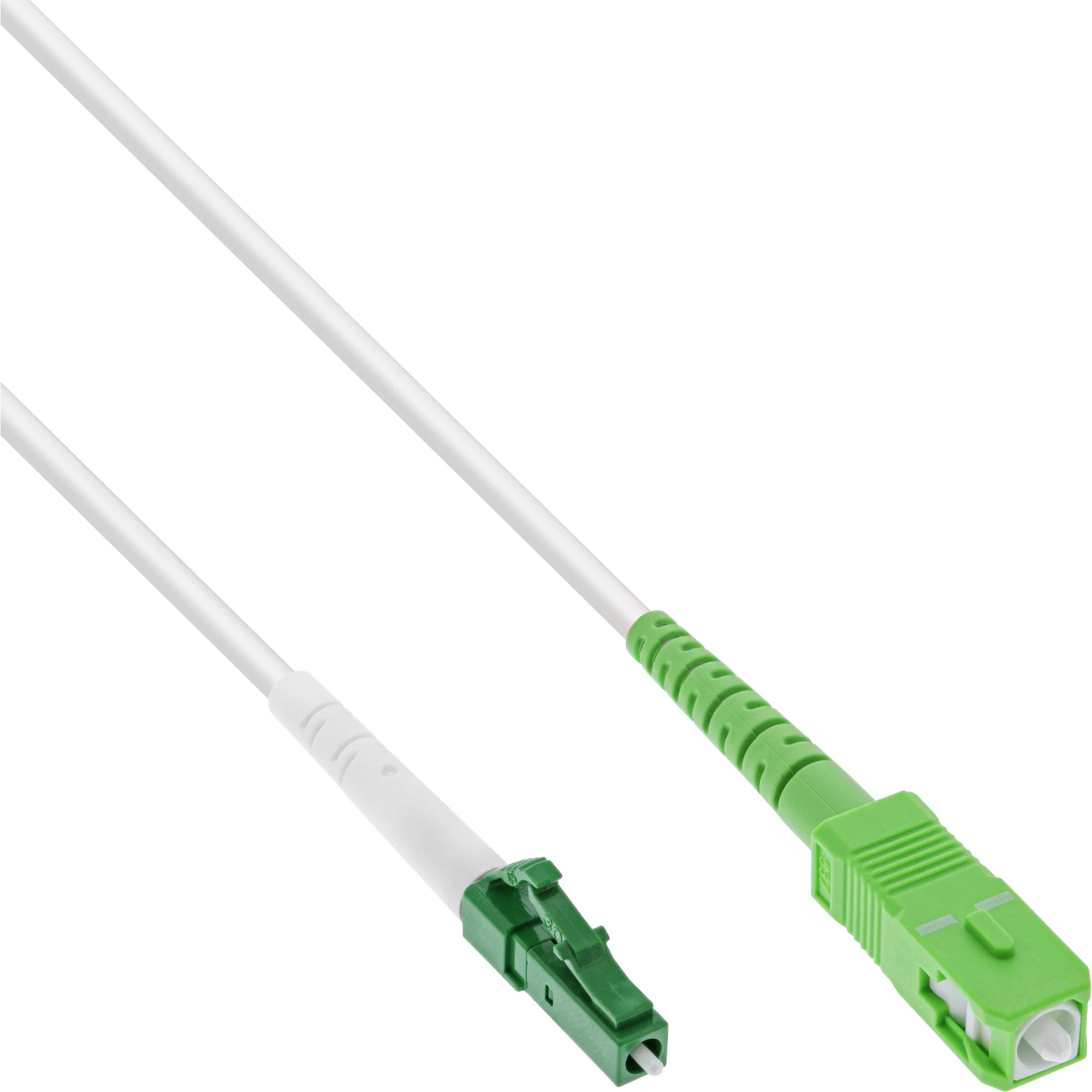 InLine LWL Simplex Kabel, FTTH, LC/APC 8° zu SC/APC 8°, 9/125µm, OS2, 40m