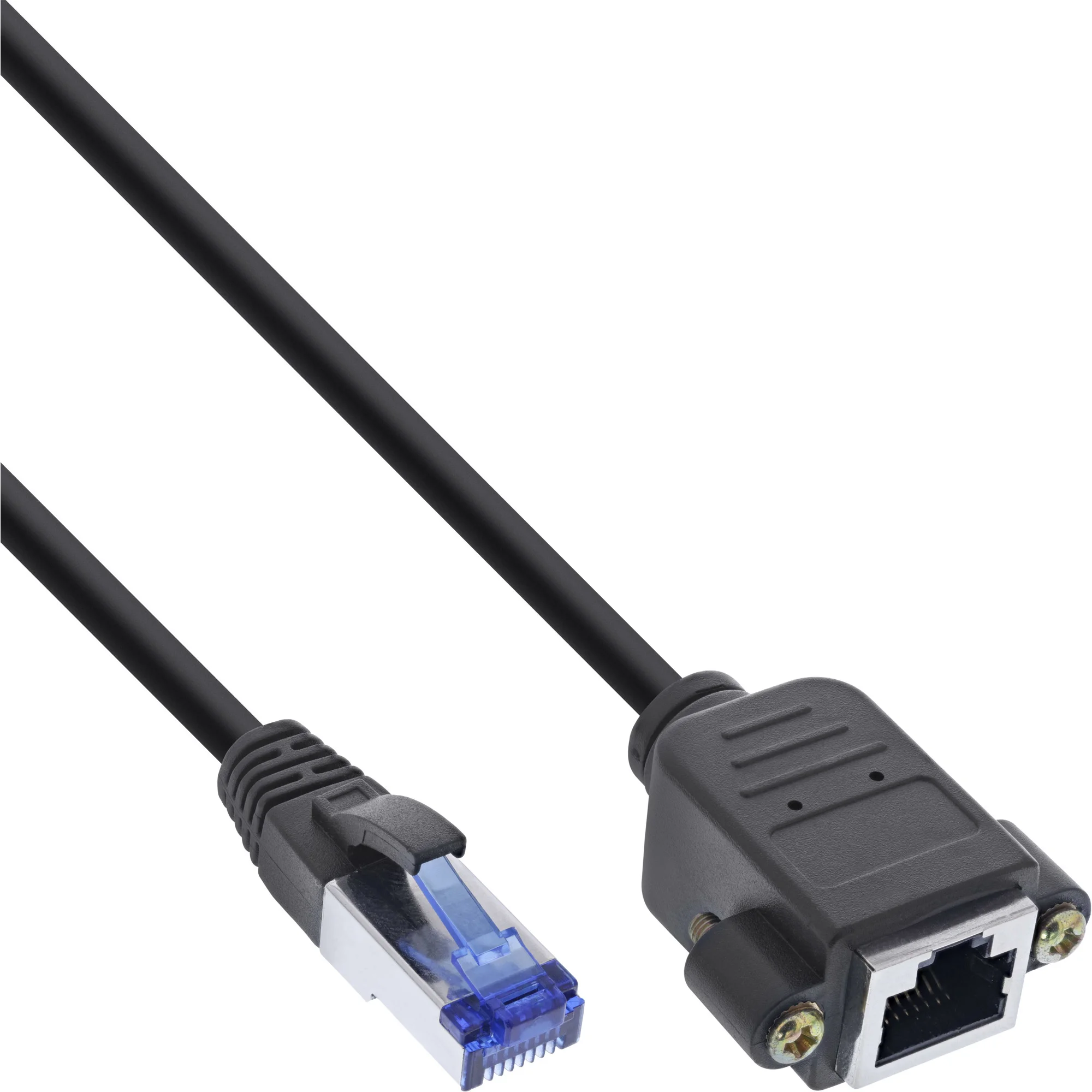 InLine Patchkabel Verlängerung, S/FTP (PiMf), Cat.6A, halogenfrei, Kupfer, 10m
