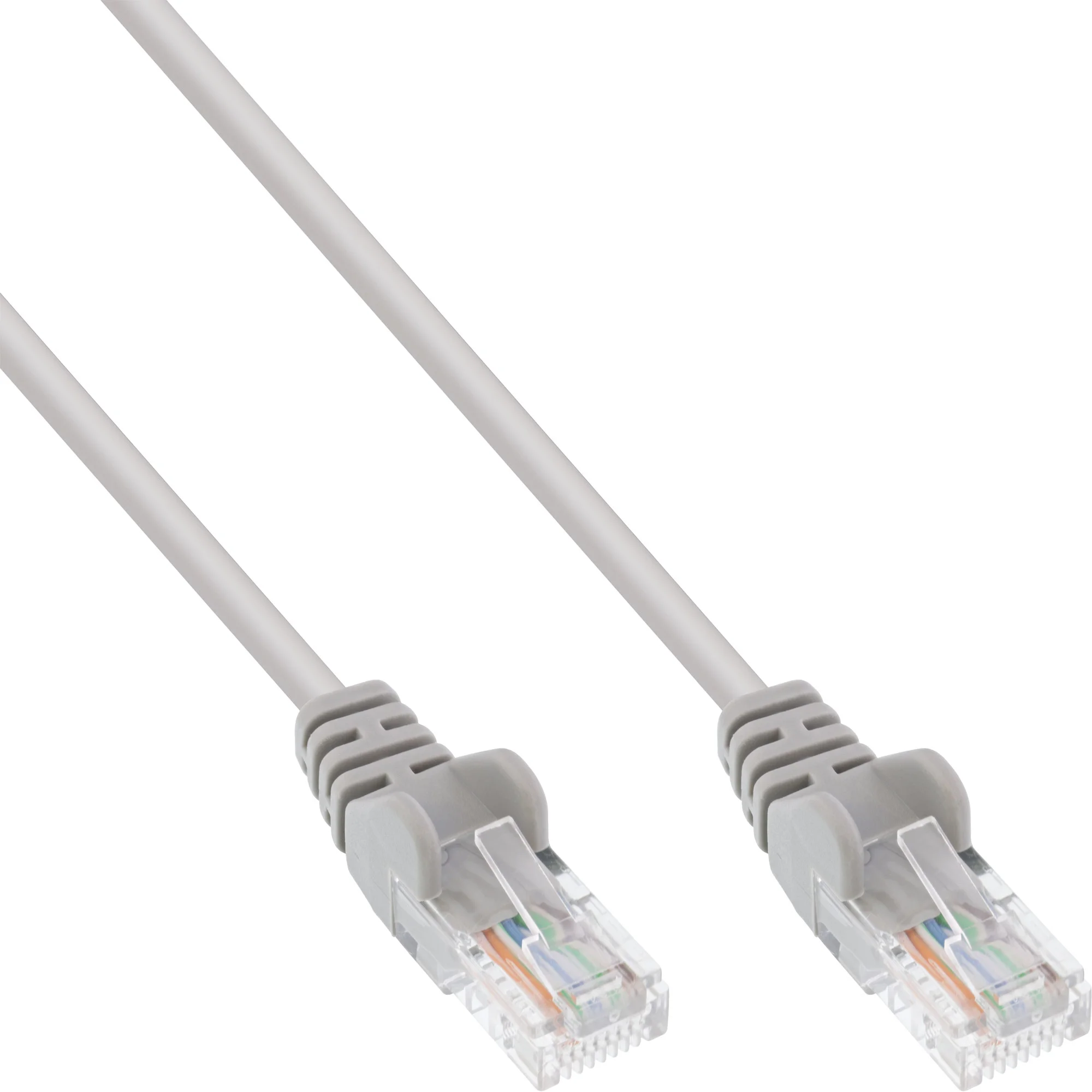 InLine Patchkabel, U/UTP, Cat.5e, grau, 10m, AWG26