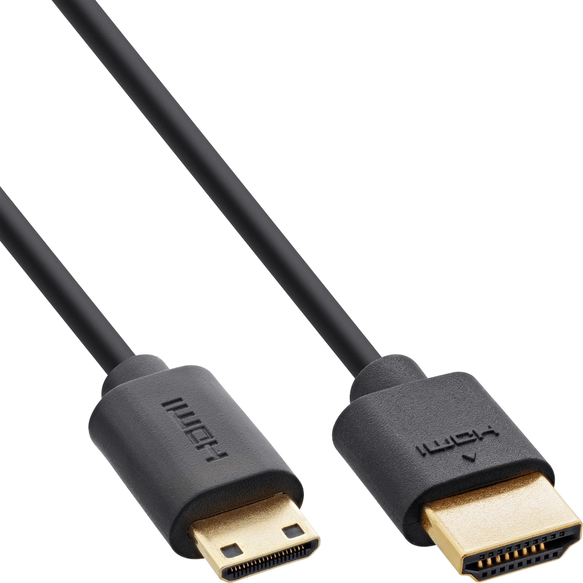 InLine Slim Ultra High Speed HDMI Kabel, 8K4K, A St. / C St. (Mini), 1m