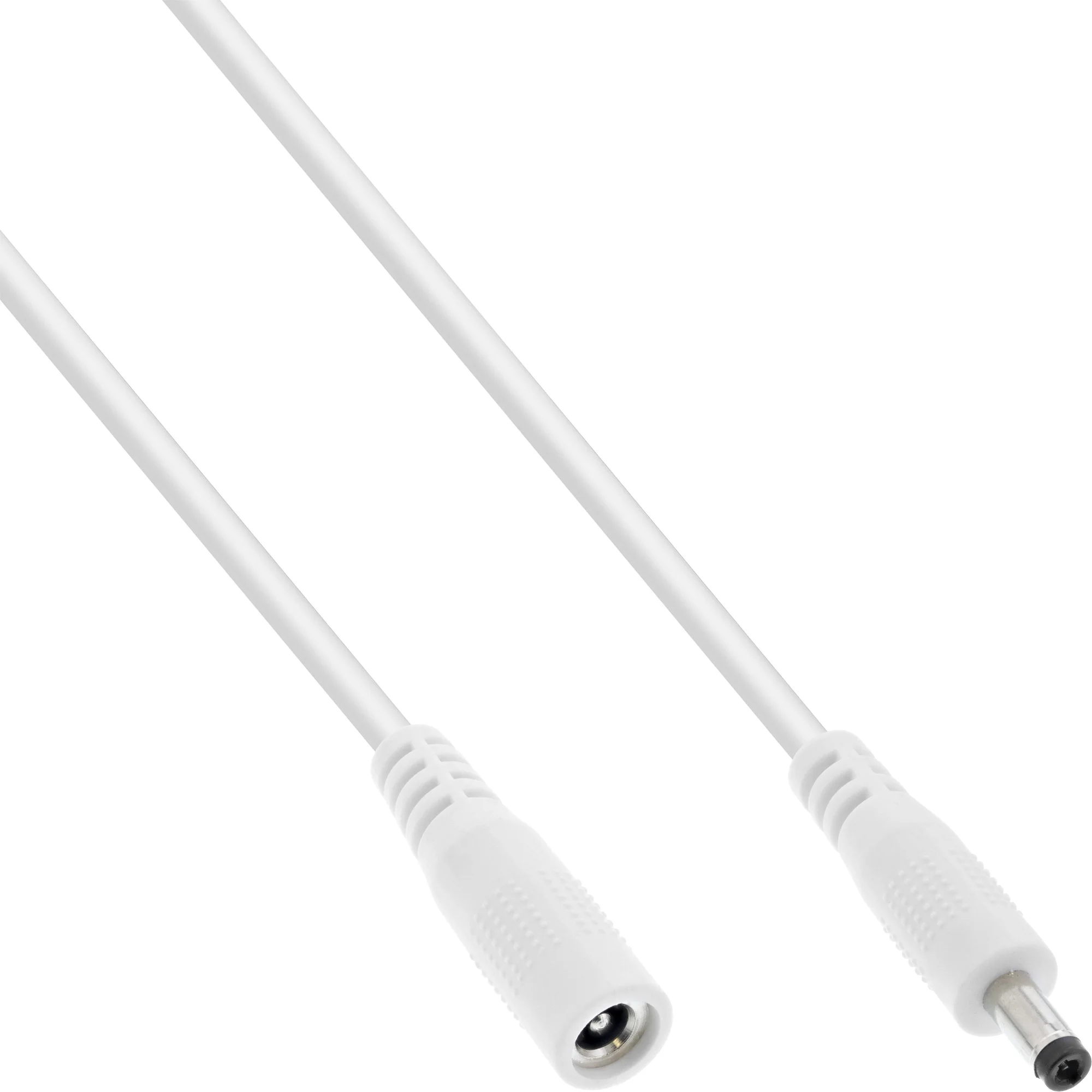 InLine DC Verlängerungskabel, DC Stecker/Buchse 4,0x1,7mm, AWG 18, weiß 3m