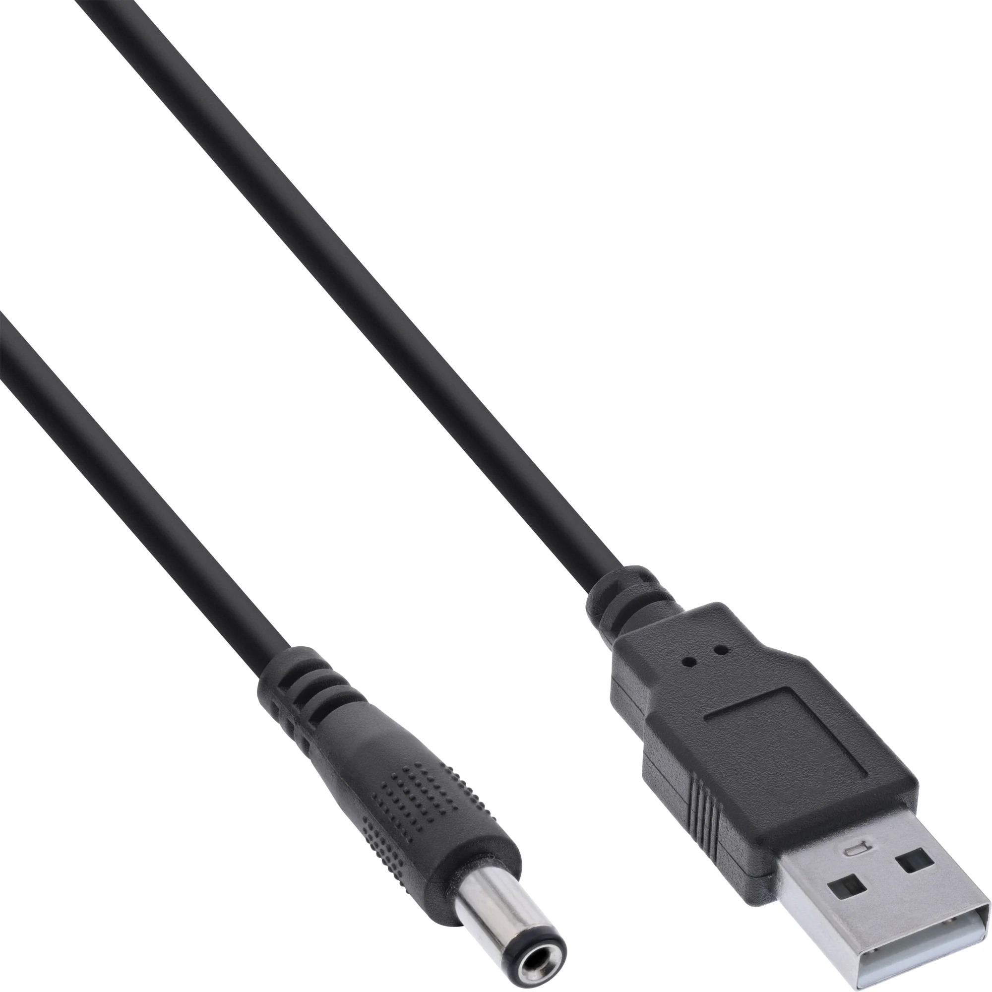 InLine USB DC Stromadapterkabel, USB A Stecker zu DC 5,5x2,50mm Hohlstecker, sc