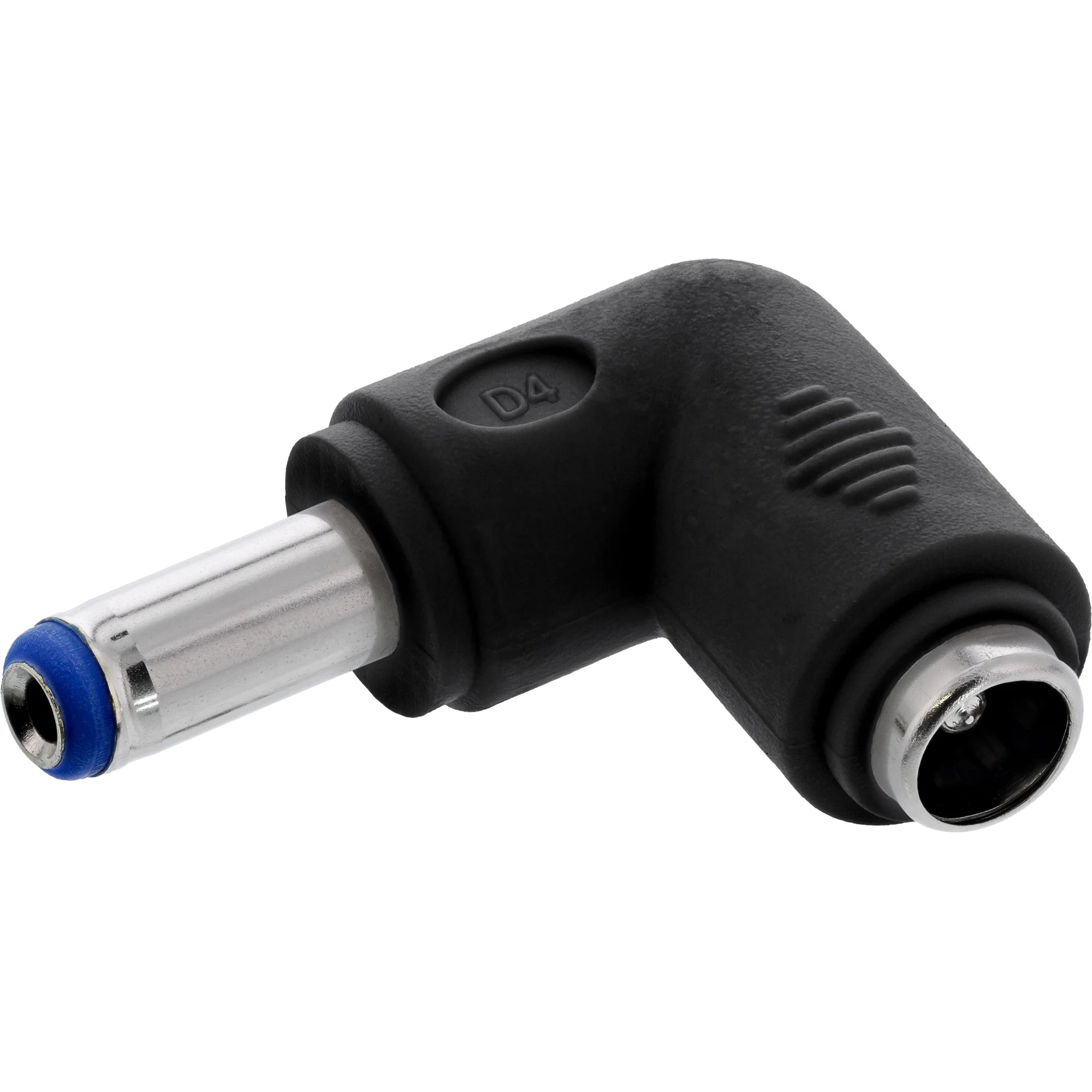 InLine DC Adapter, 5,5x2,1mm DC Hohlstecker Stecker / Buchse gewinkelt