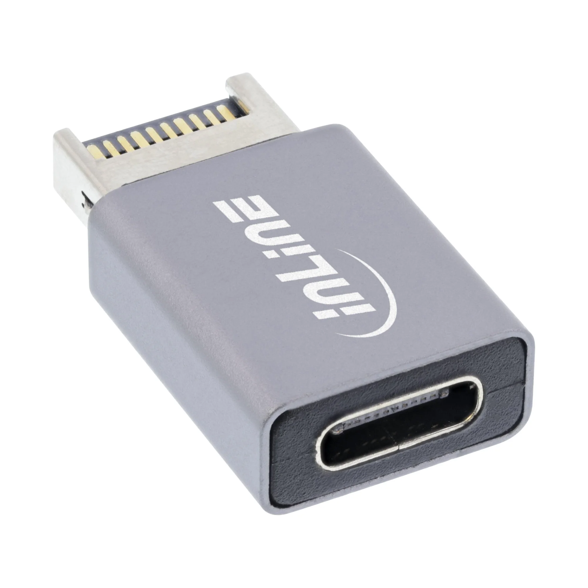 InLine USB 3.2 Adapter, intern USB-E Frontpanel Stecker zu USB-C Buchse