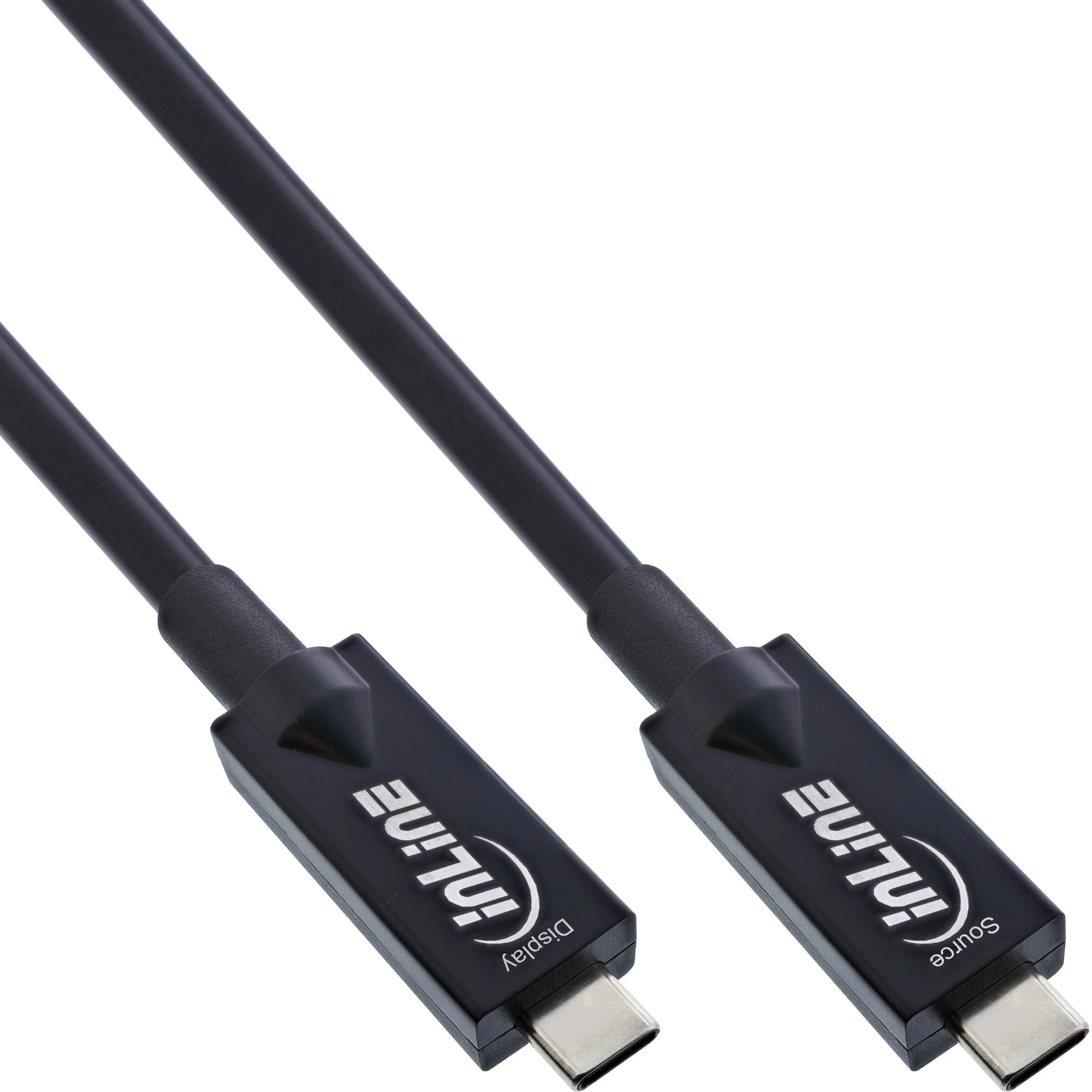 InLine USB 3.2 Gen.2 AOC Kabel, USB-C Stecker/Stecker, schwarz, 15m