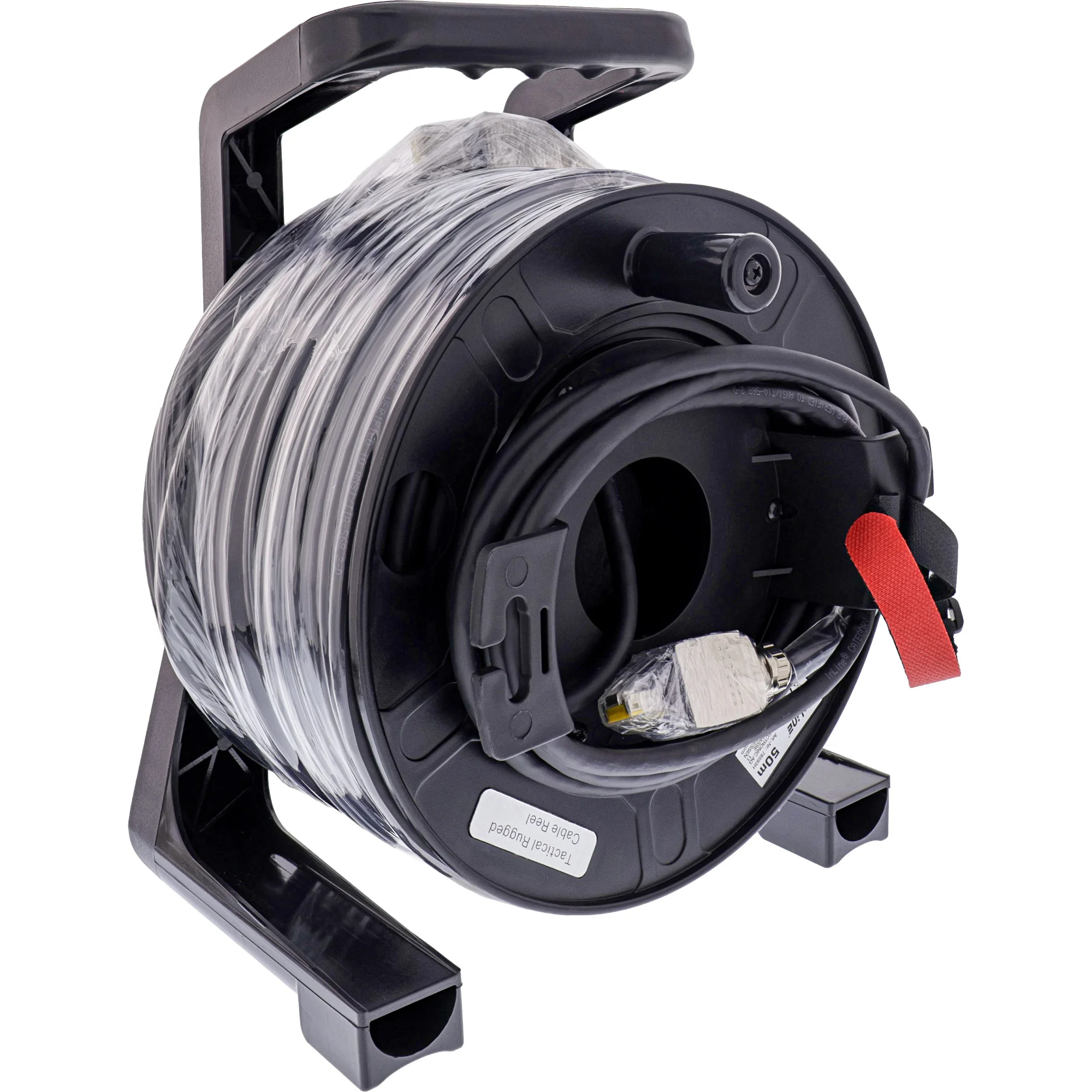 InLine Netzwerk-Kabeltrommel IP67 Outdoor PUR Harting, Cat.6A S/FTP, 50m
