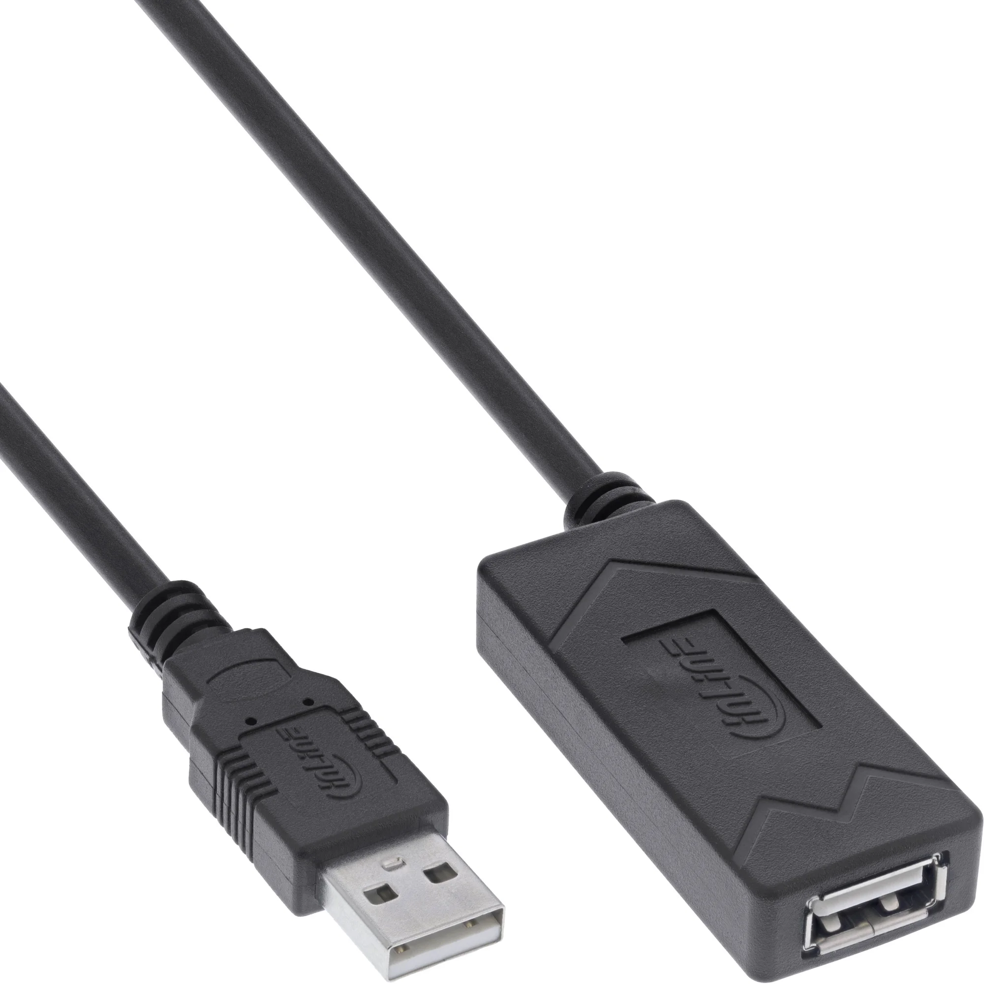 InLine USB 2.0 Aktiv-Verlängerung, USB-A Stecker/Buchse, 5m