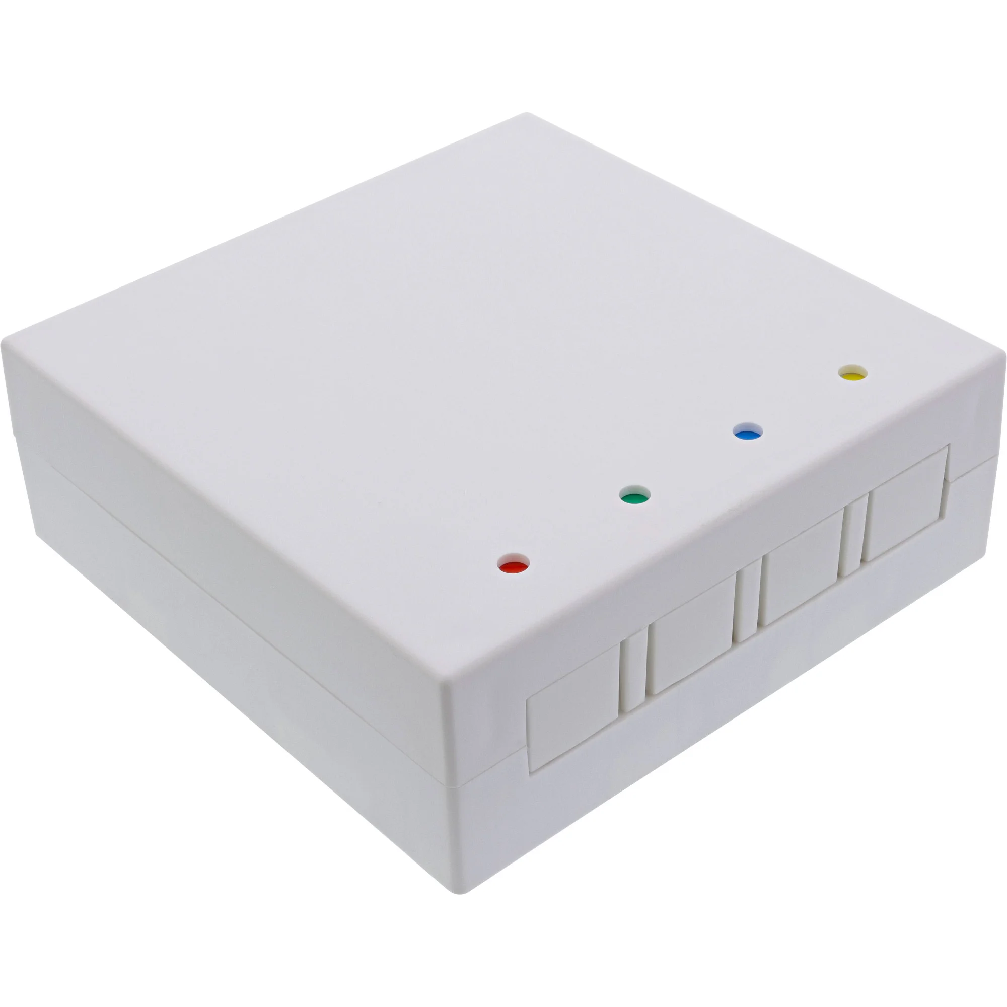 InLine FTTH Leerbox für bis zu 4x LC Duplex / 4x SC Simplex, Aufputz 80mm weiß