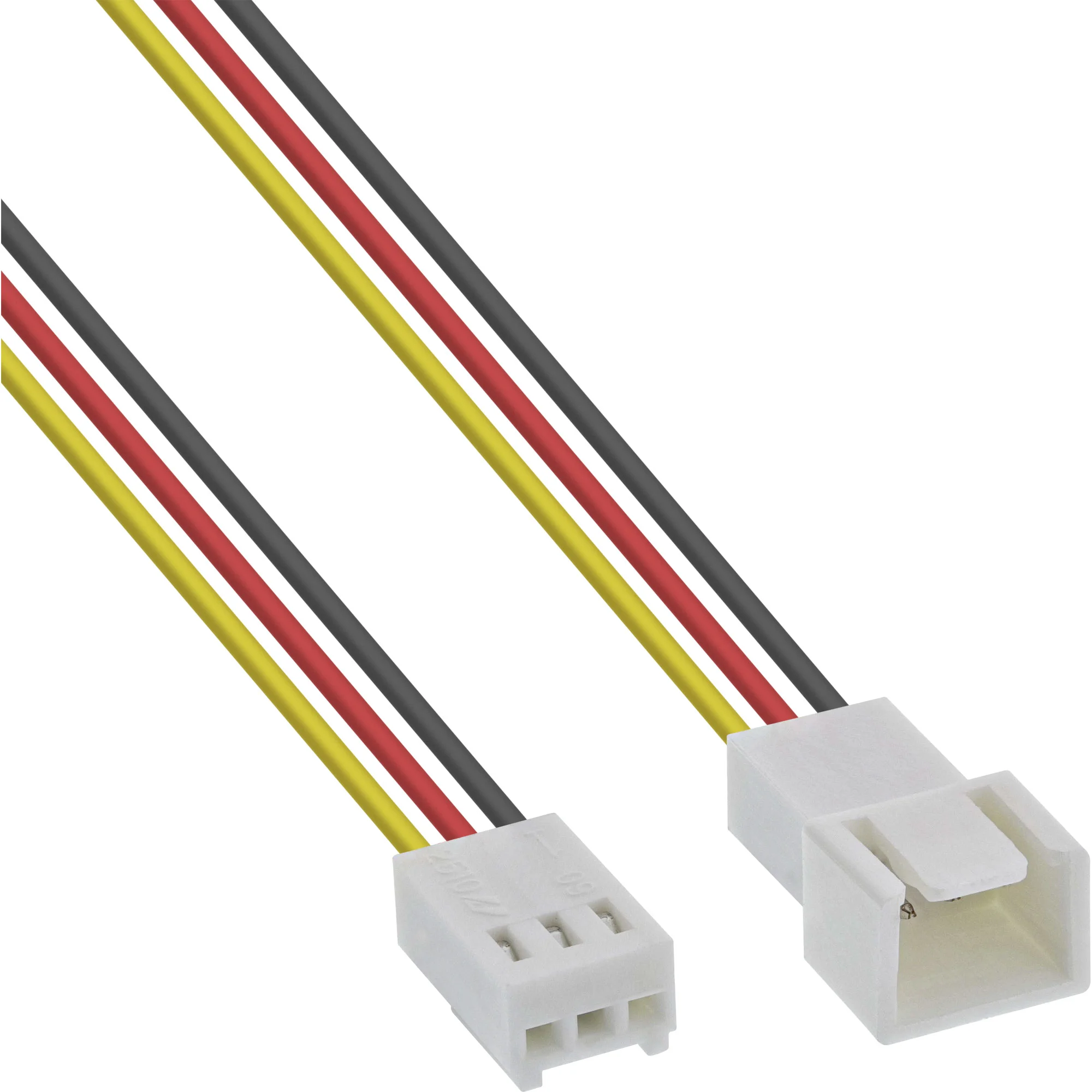 InLine Lüfterkabel Verlängerung, 3pol Molex Stecker / Buchse, 1m