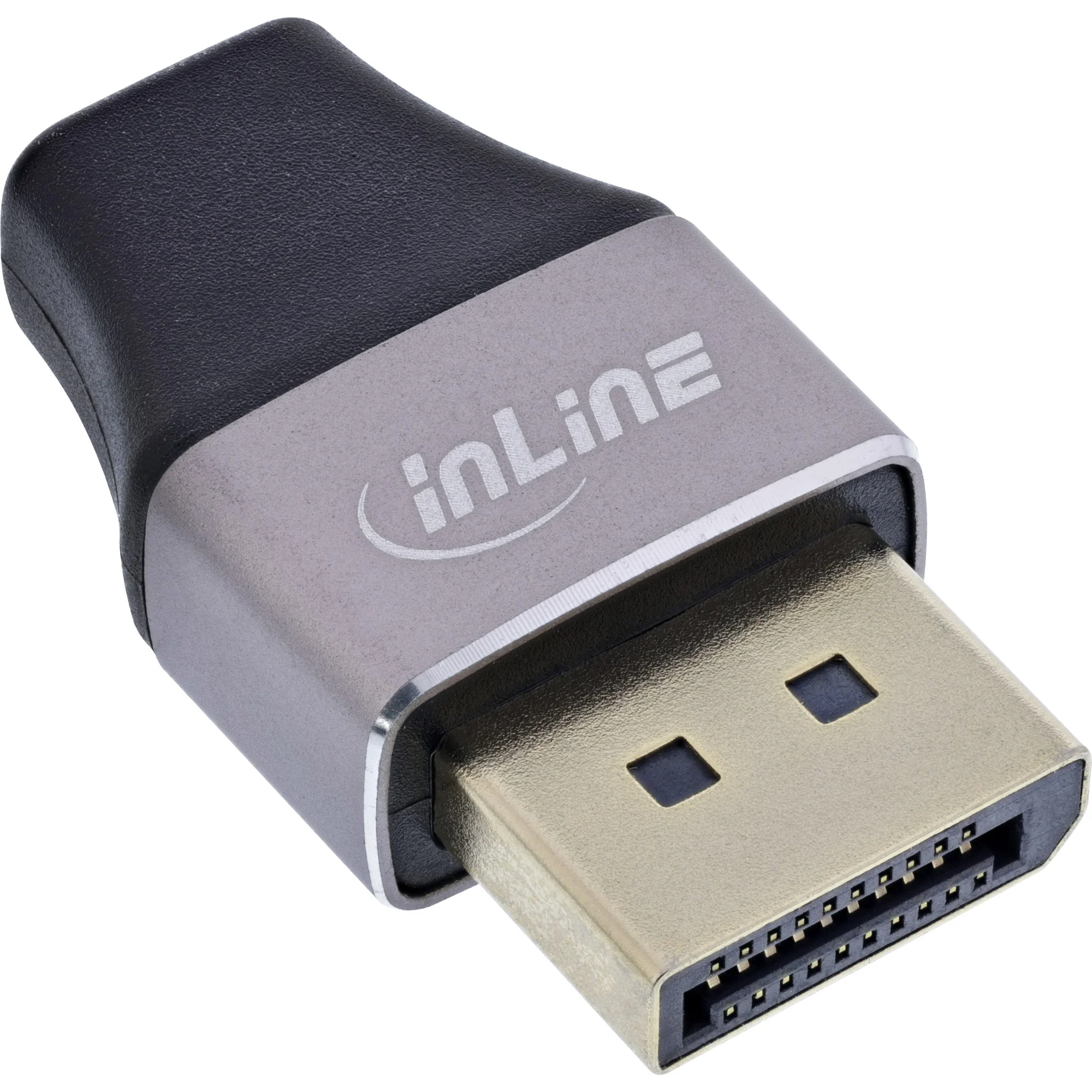 InLine 17291B Kabeladapter DisplayPort Mini DisplayPort Schwarz, Grau
