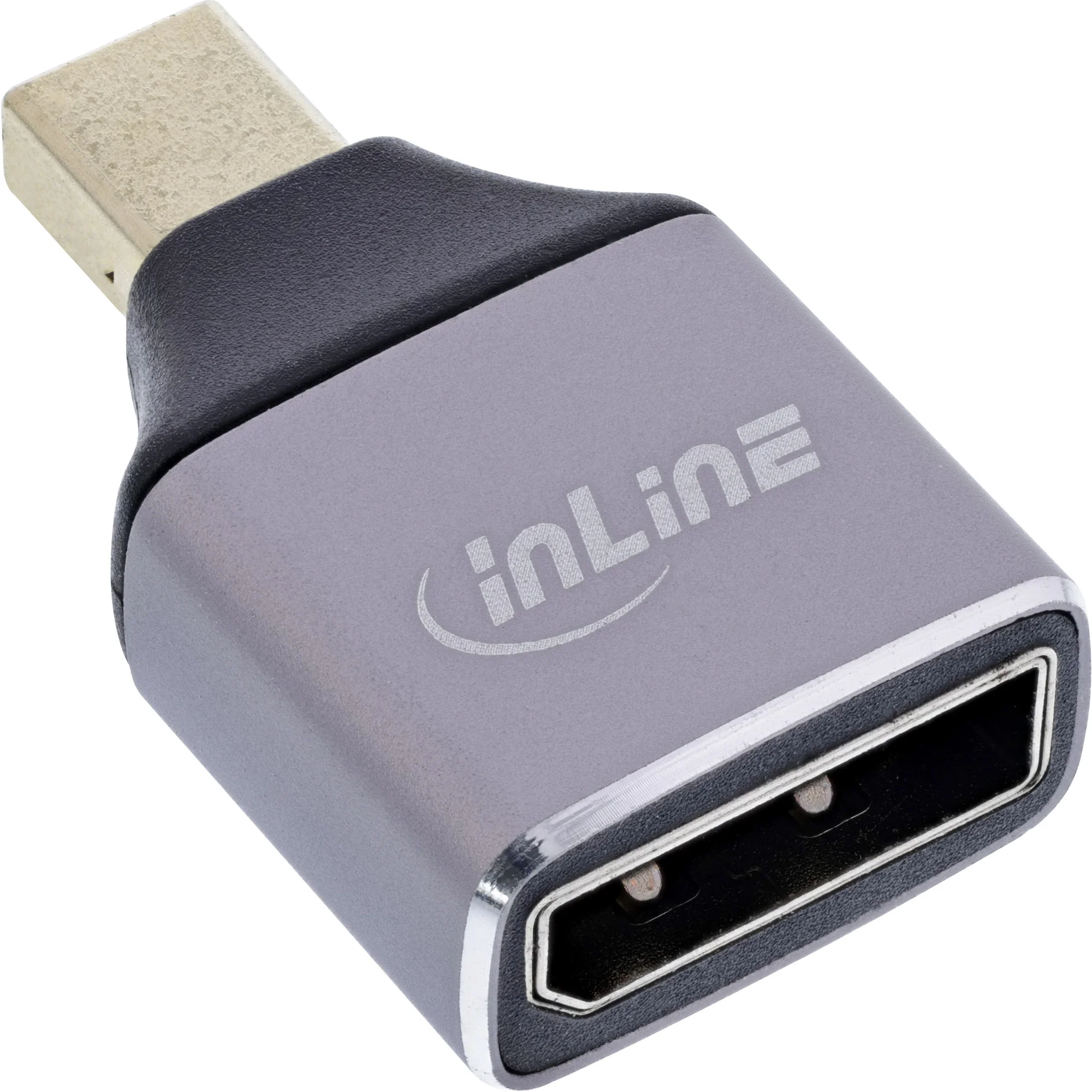 InLine 17291C Kabeladapter DisplayPort Mini DisplayPort Grau, Schwarz