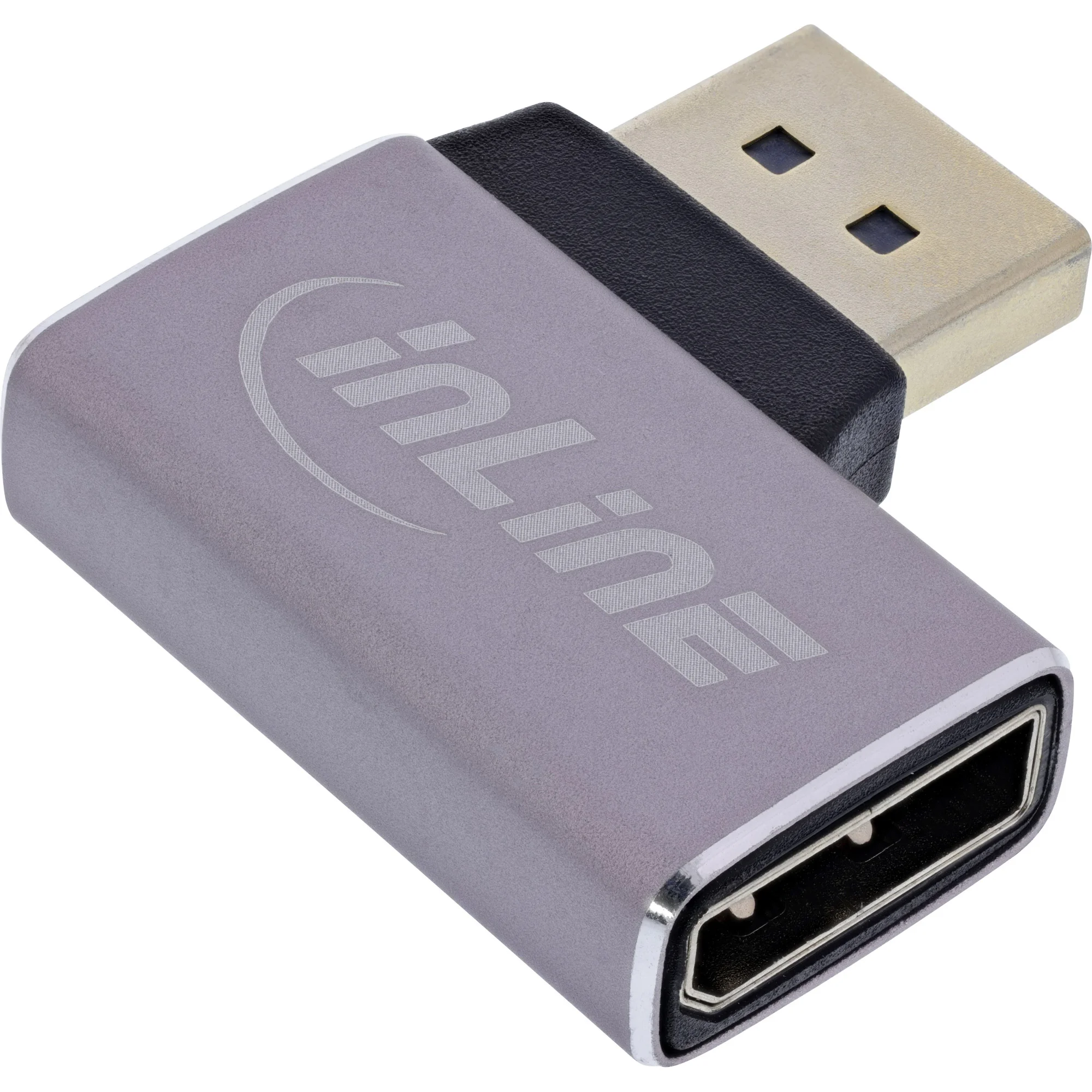 InLine 17291D Kabeladapter DisplayPort Grau, Schwarz