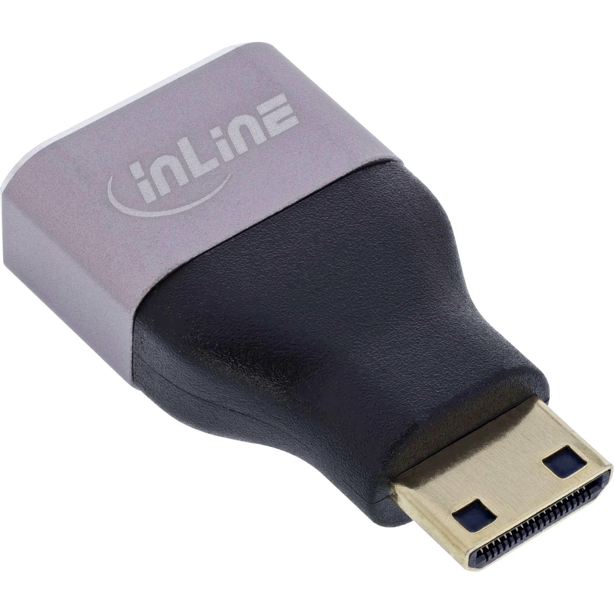 InLine 17991C Kabeladapter HDMI A Mini HDMI C Schwarz, Grau
