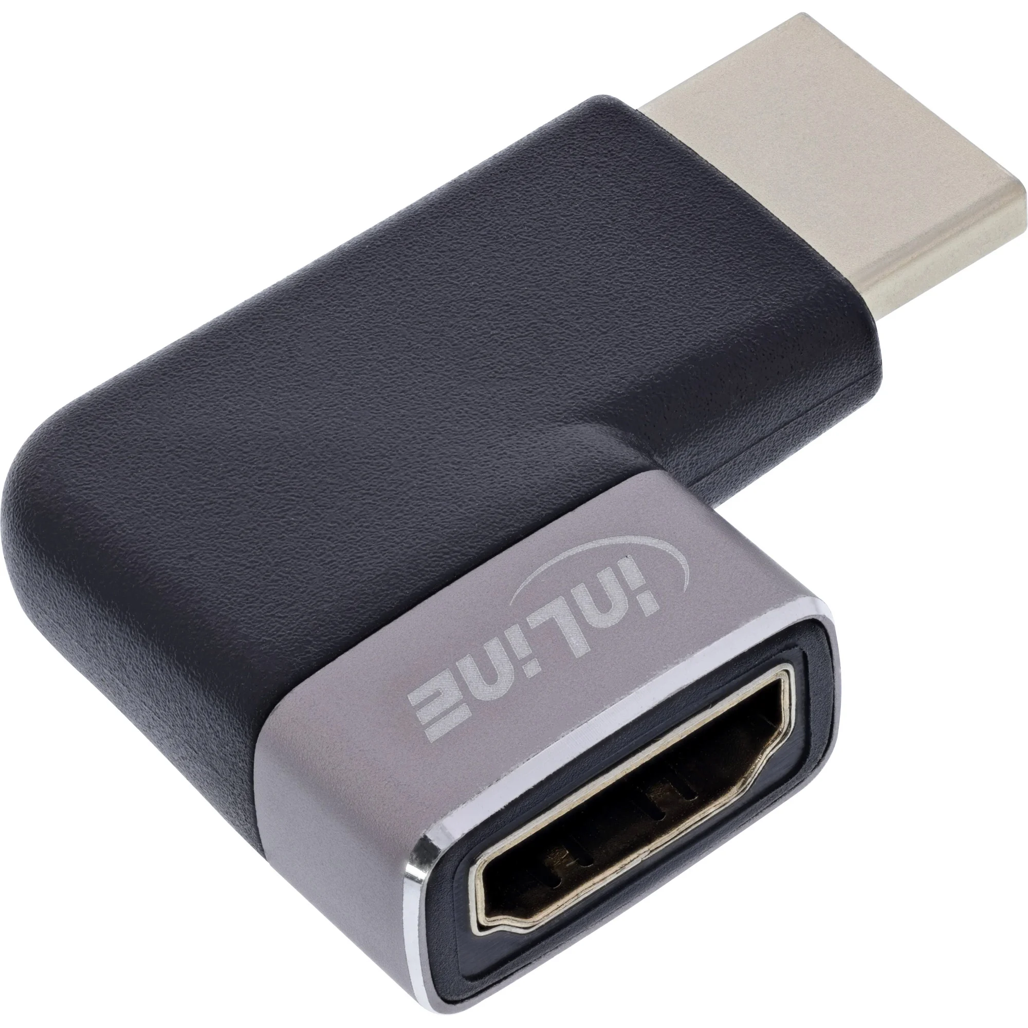 InLine 17991D Kabeladapter HDMI A Schwarz, Grau