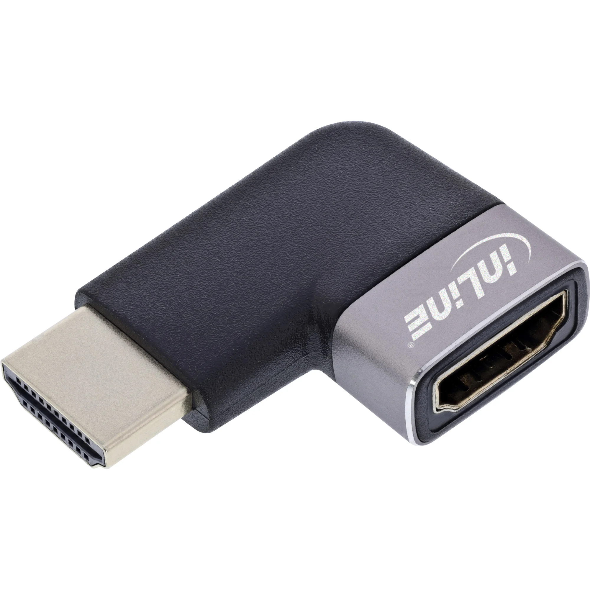 InLine 17991E Kabeladapter HDMI A Schwarz, Grau