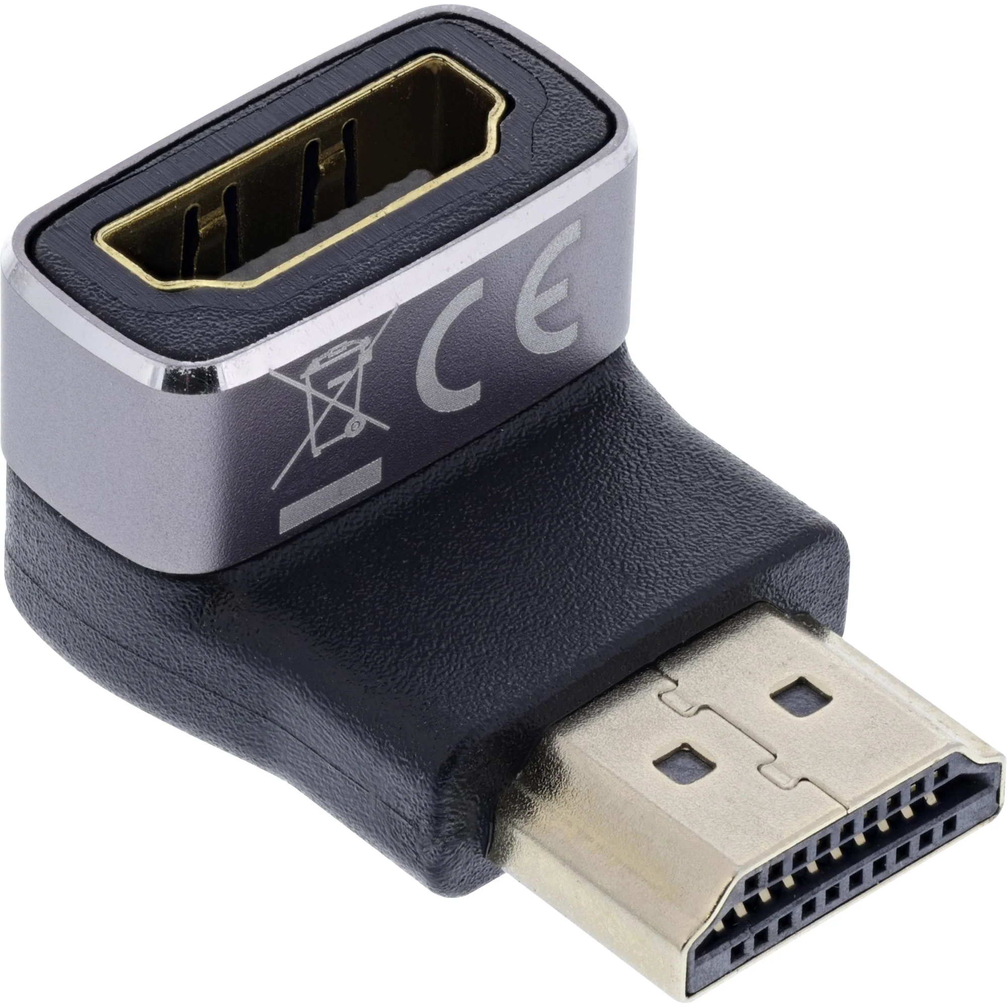 InLine 17991F Kabeladapter HDMI A Schwarz, Grau