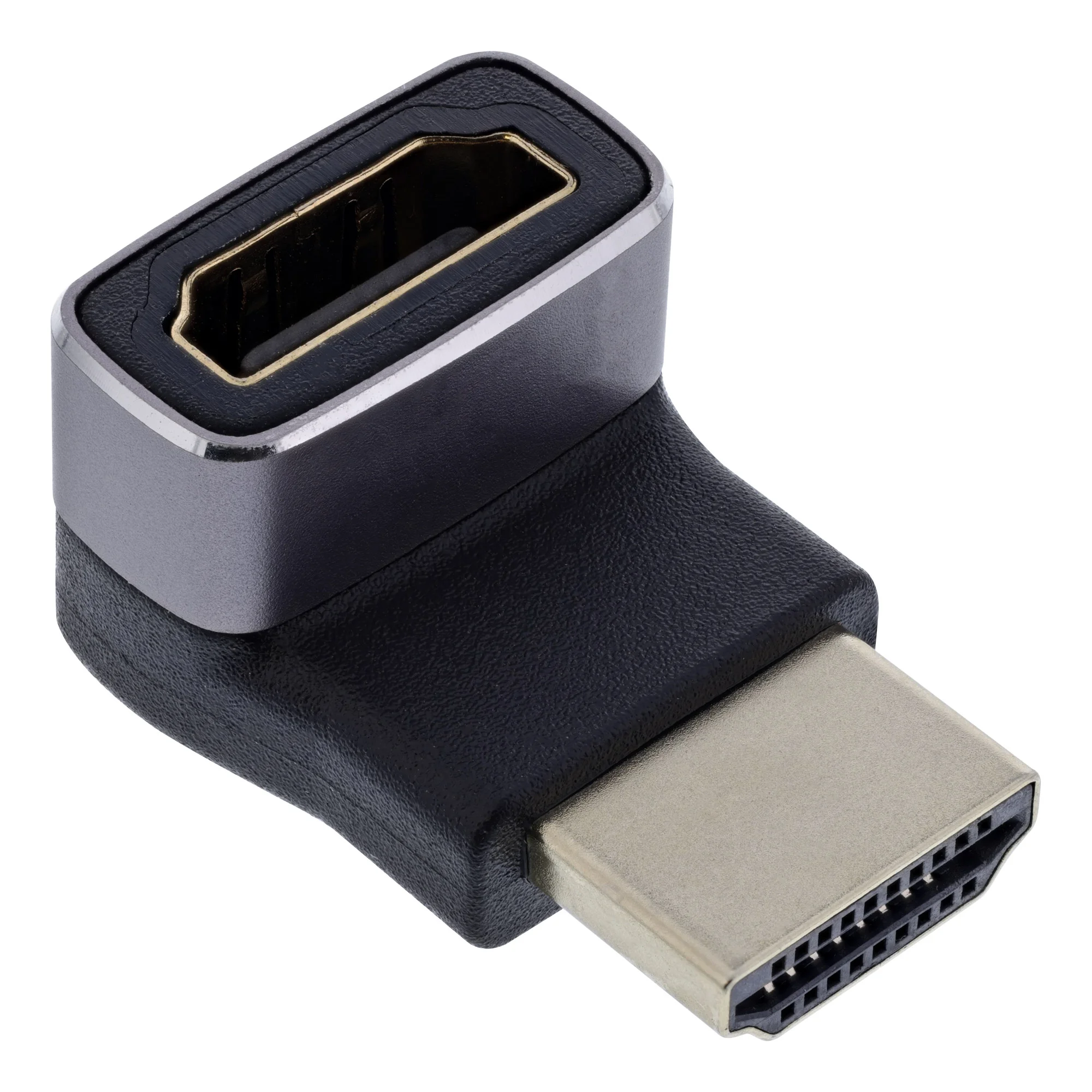 InLine 17991G Kabeladapter HDMI A Schwarz, Grau