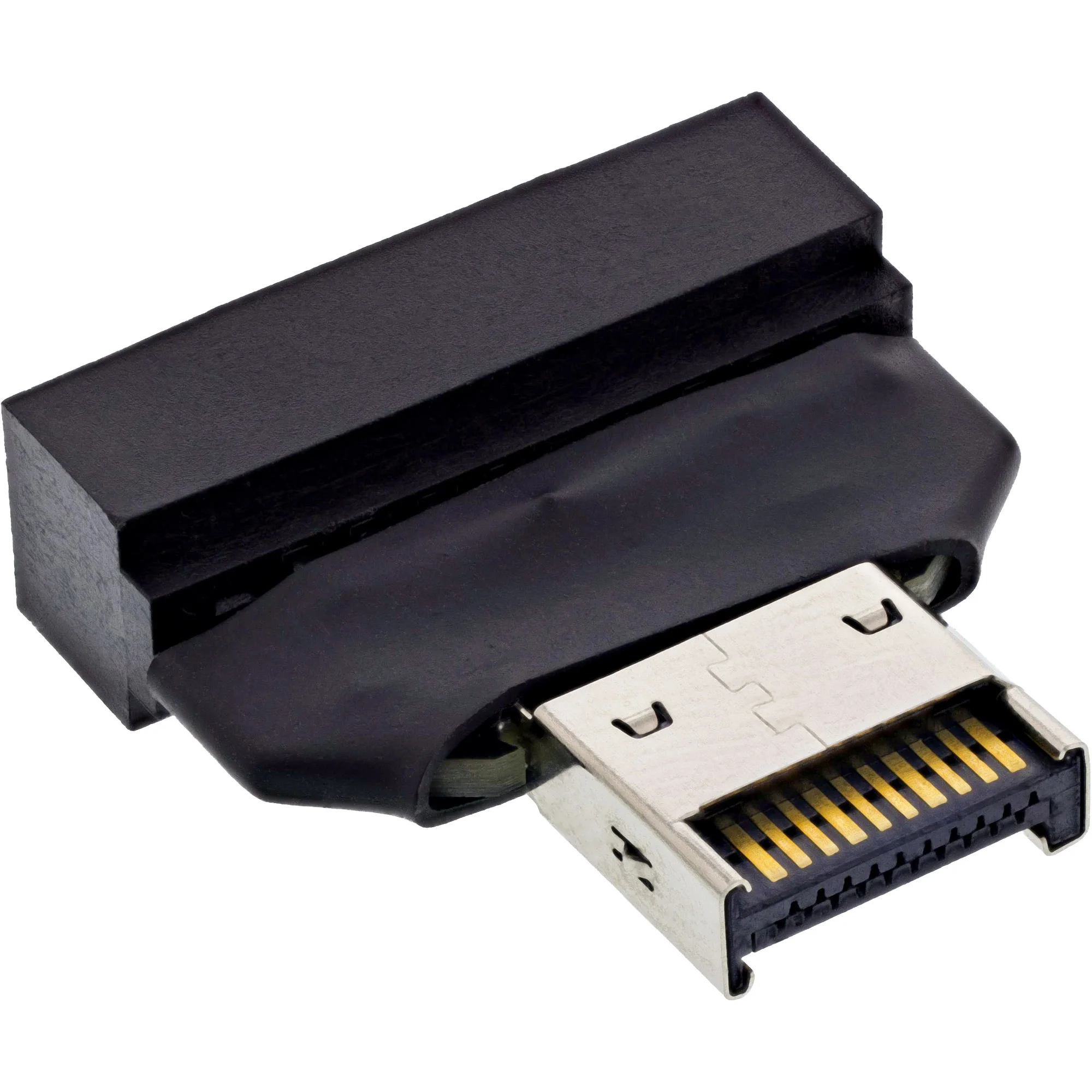 InLine 33446T Kabeladapter USB Type-E Key A, 20-pin USB 3.0 header, 19-pin Schwarz