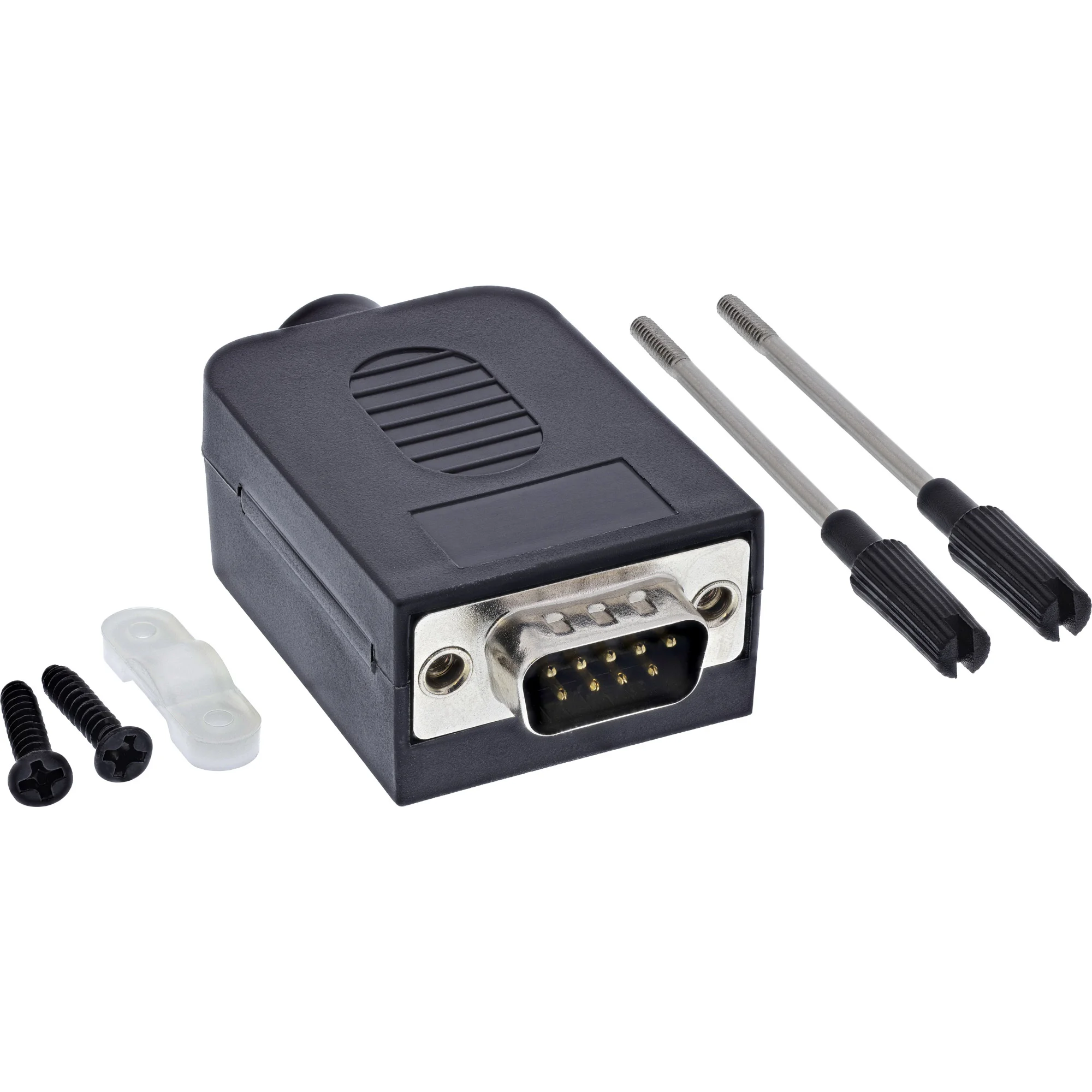 InLine 92501I Drahtverbinder Terminal block / D-Sub 9 Schwarz