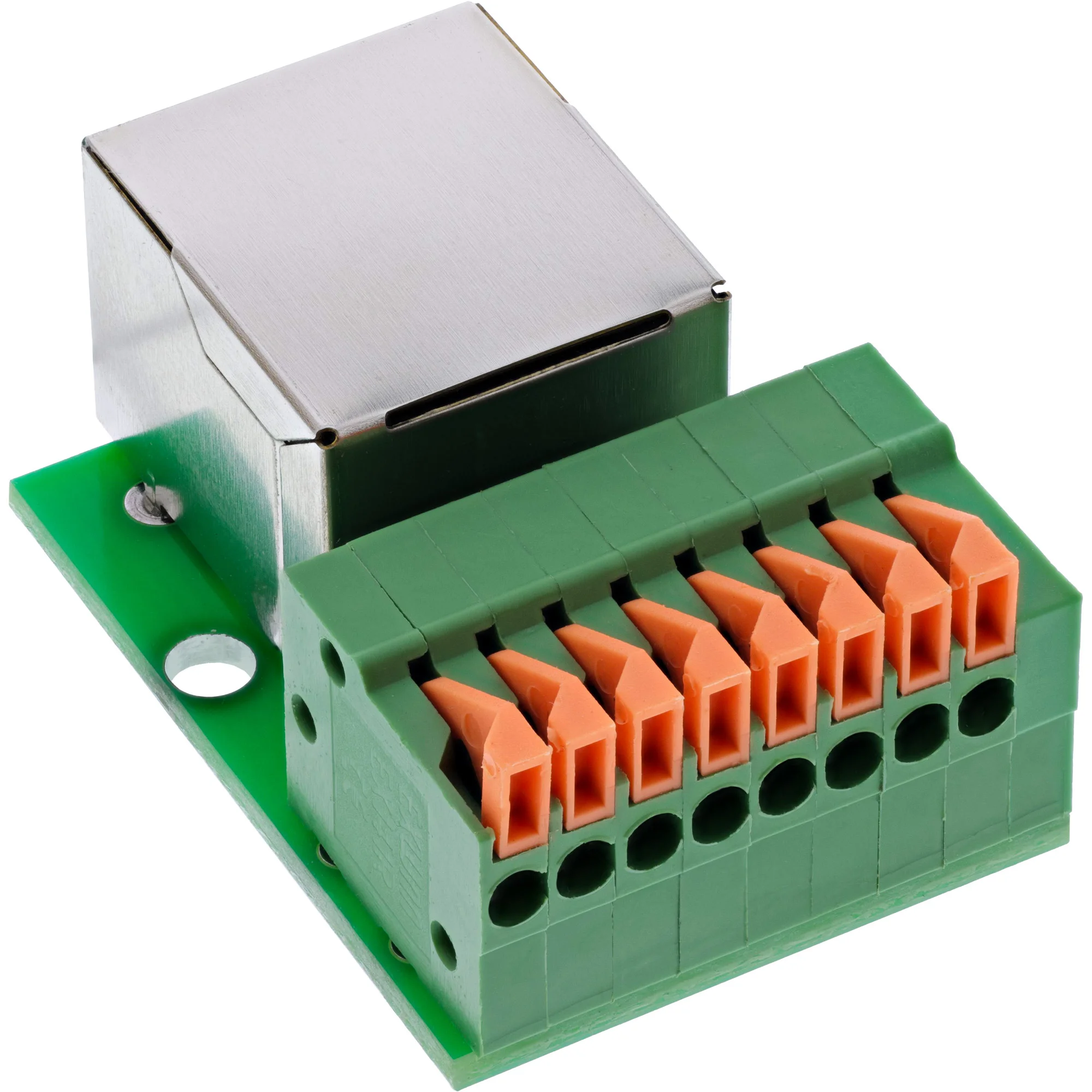 InLine 92505F Drahtverbinder RJ45 Cat.5e 8P8C / Terminalblock, 8-polig Grün