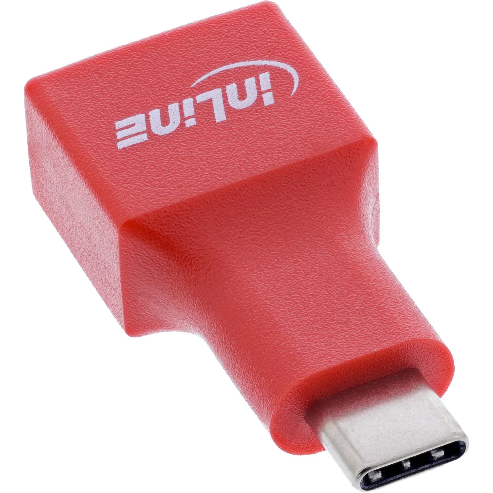 InLine 31651 Kabeladapter USB-C USB-A Rot