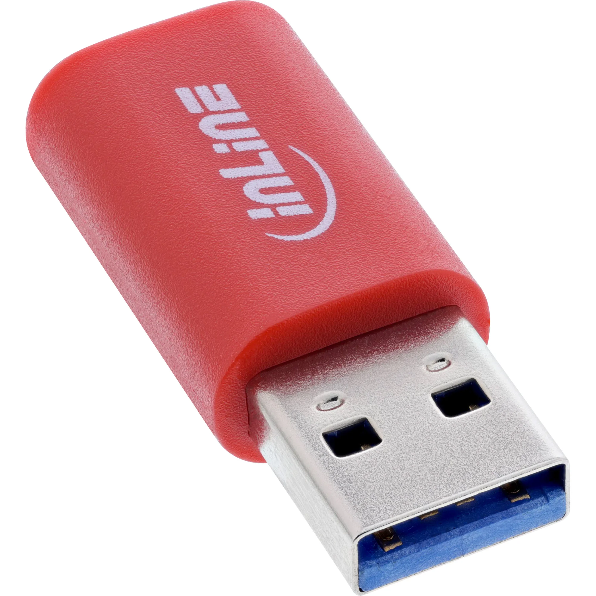 InLine 31652 Kabeladapter USB-A USB-C Rot
