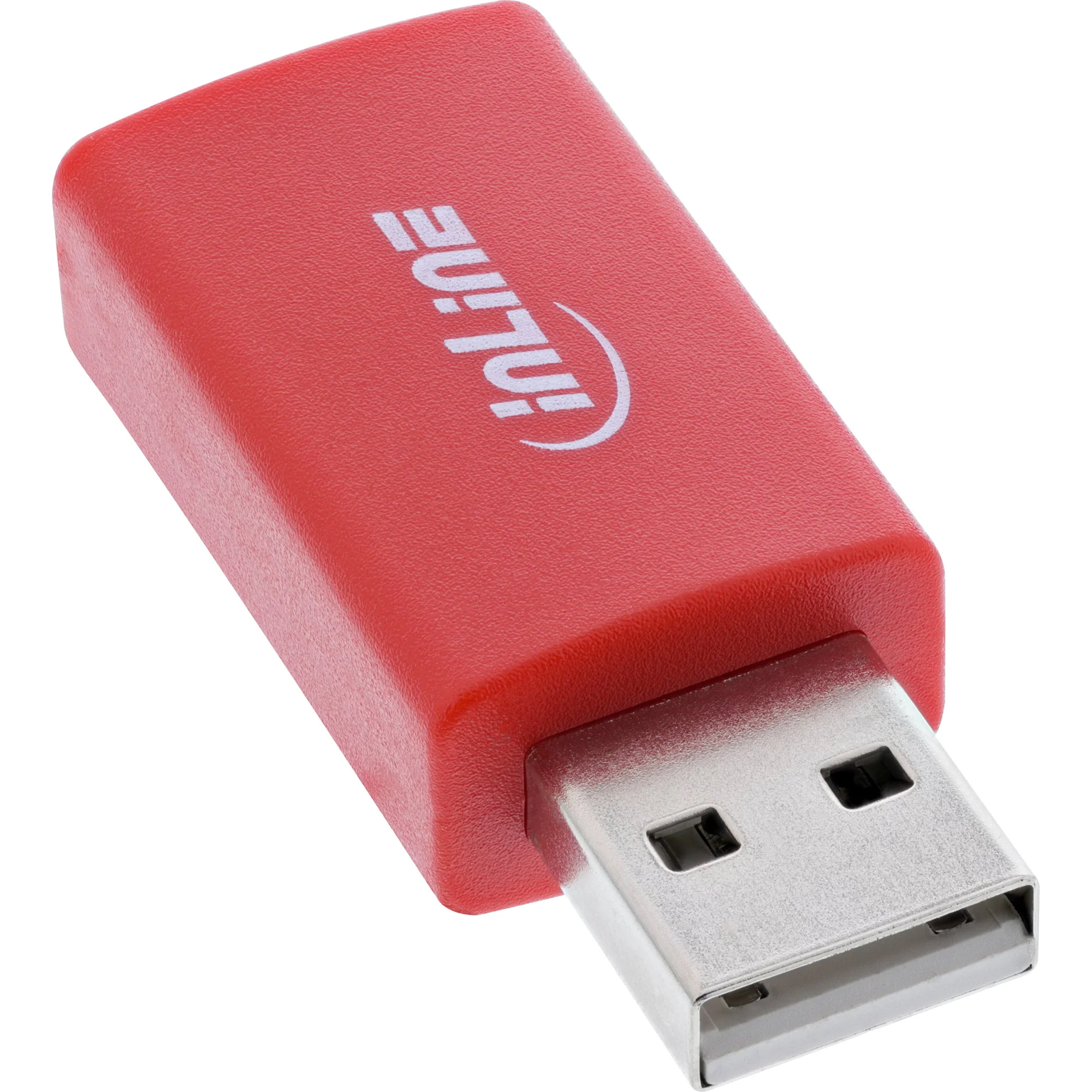 InLine 31653 Kabeladapter USB-A Rot