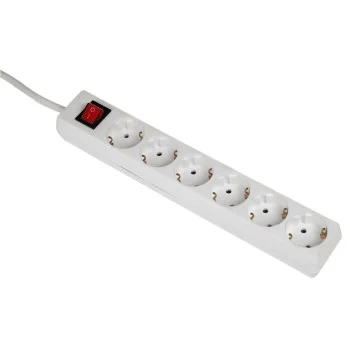 Hama 00108833 Spannungsschutz Weiß 6 AC-Ausgänge 230 V 5 m